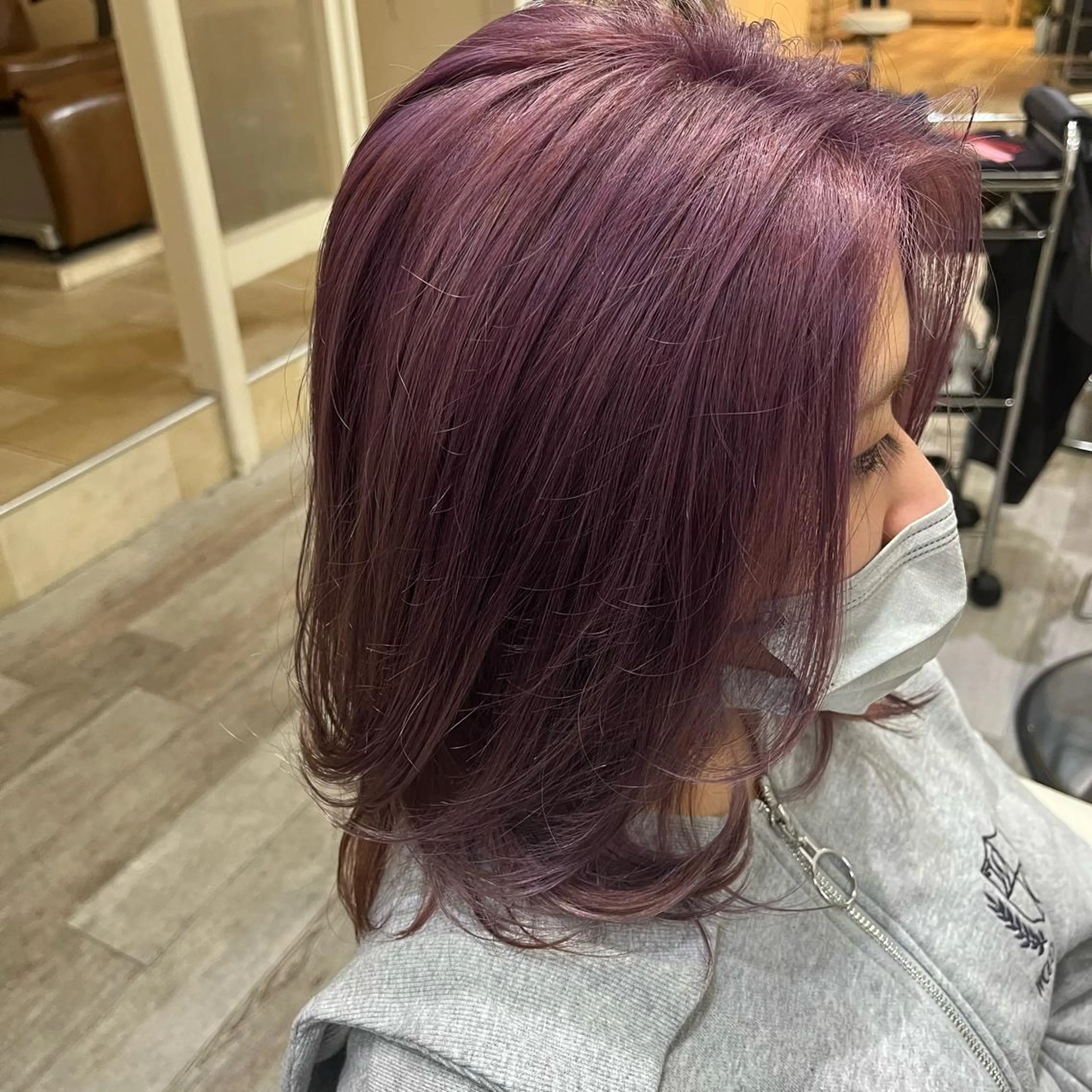 ミディアム カラー カラー職人 なかもと たつひろのヘアスタイル