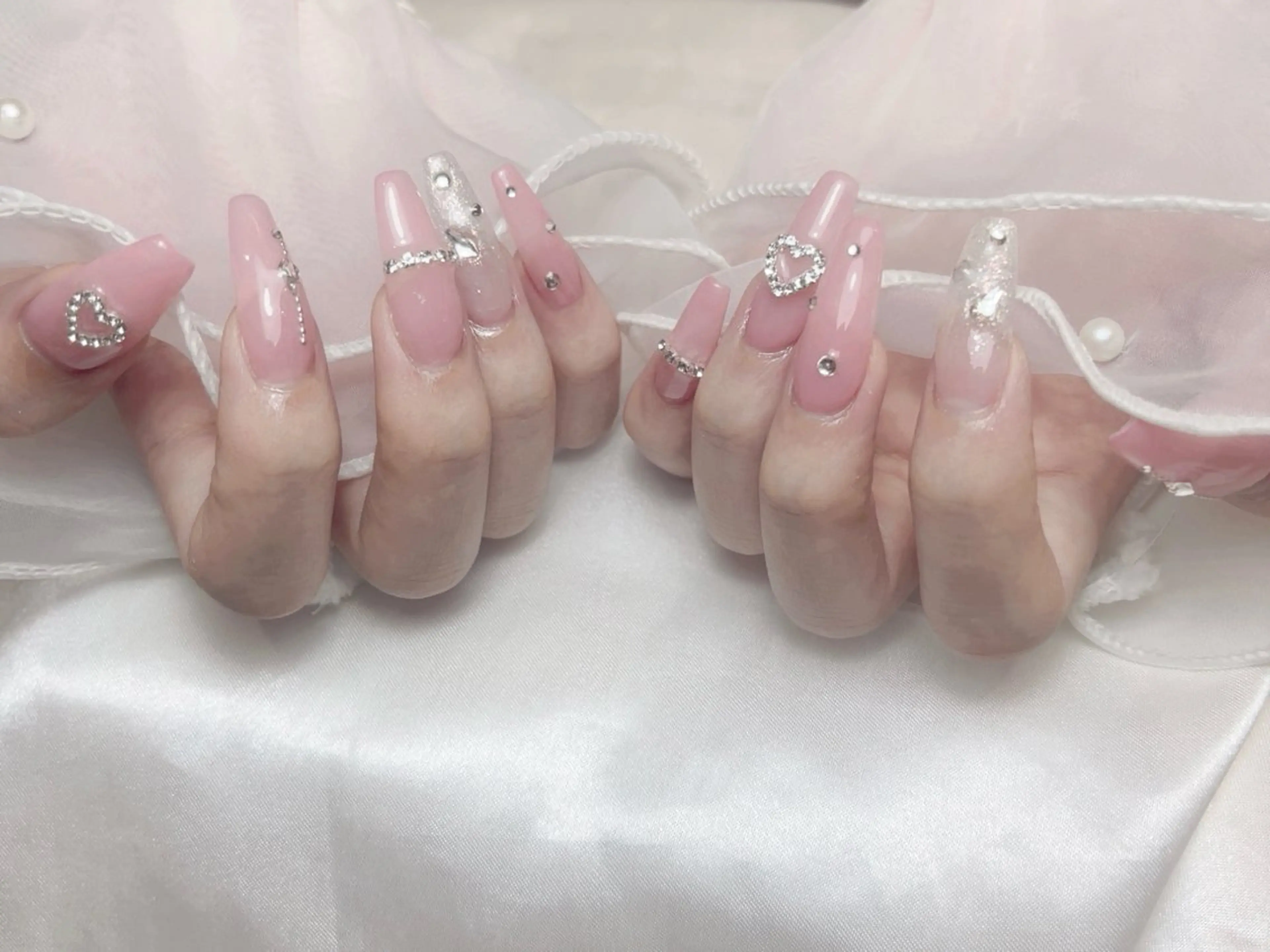 ネイル ジェルネイル ワンカラーネイル ピンク ワンホンネイル salon de Tiara 碧のネイルデザイン