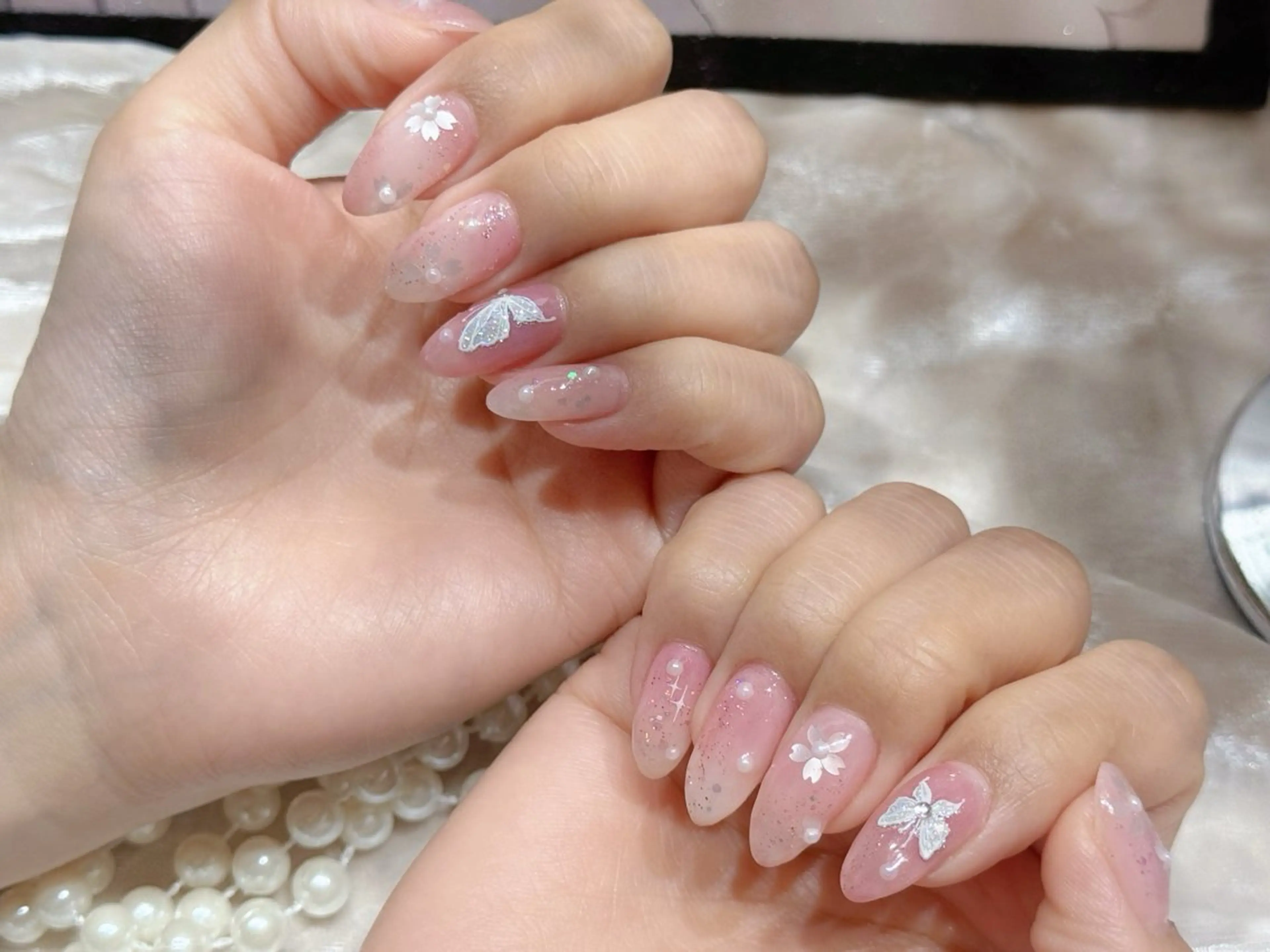 ネイル アートネイル フットネイル ジェルネイル ハート マグネットネイル Babarla Nailのネイルデザイン