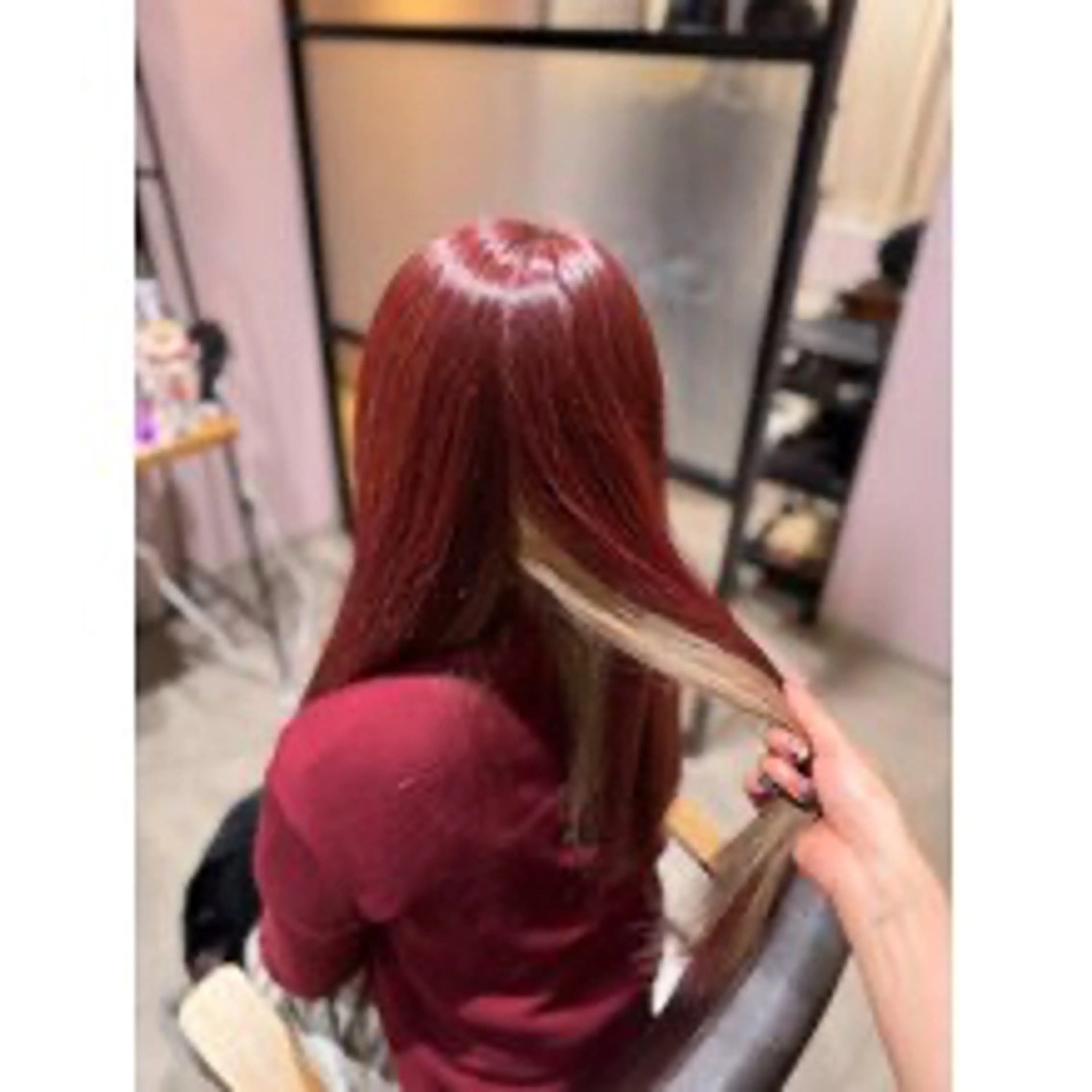 カラー ヘアカラー 梶 瑞希のヘアスタイル