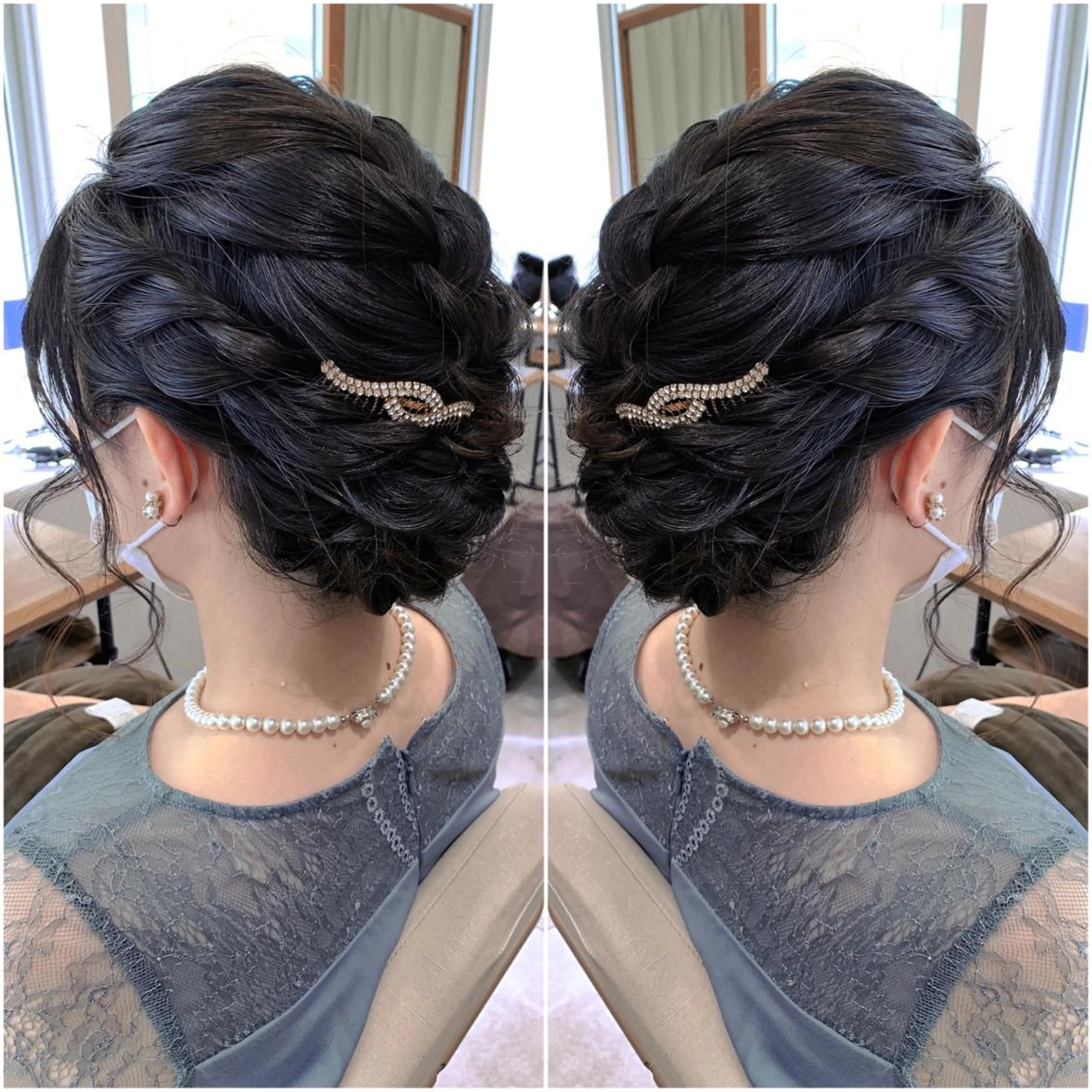 セミロング ヘアアレンジ ヘアセット 韓国hair🦋 Nanaのヘアスタイル