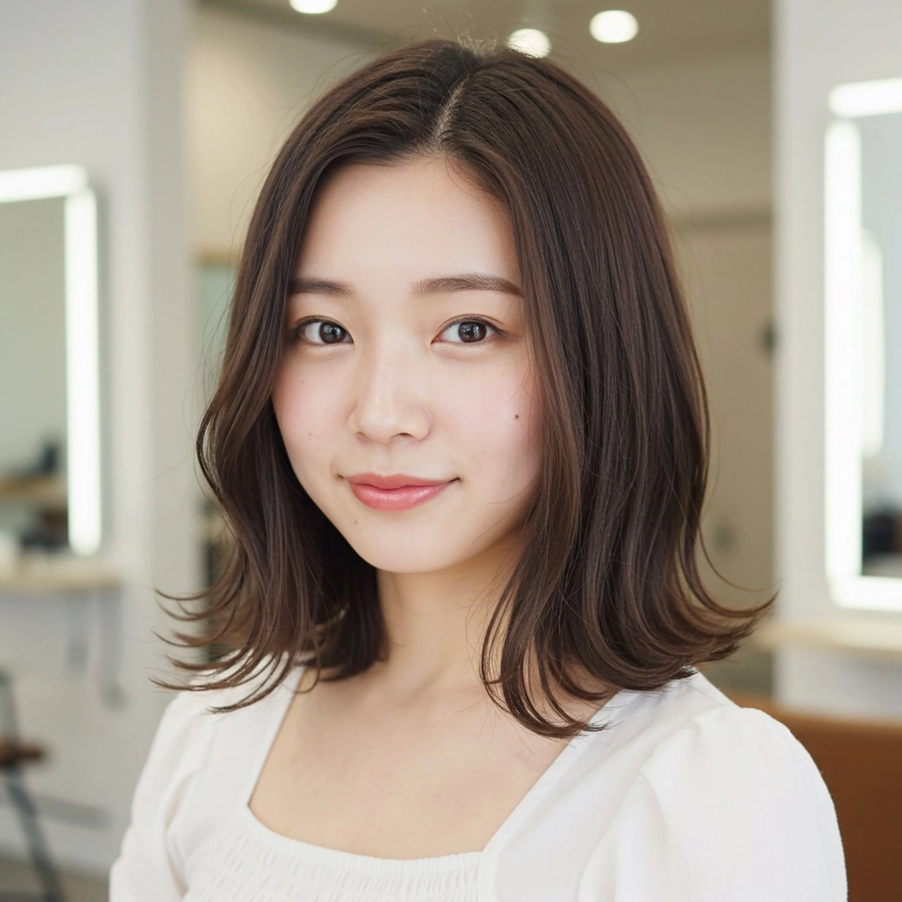 ミディアム 似合わせボブ✖️ 韓国レイヤー✨小関のヘアスタイル