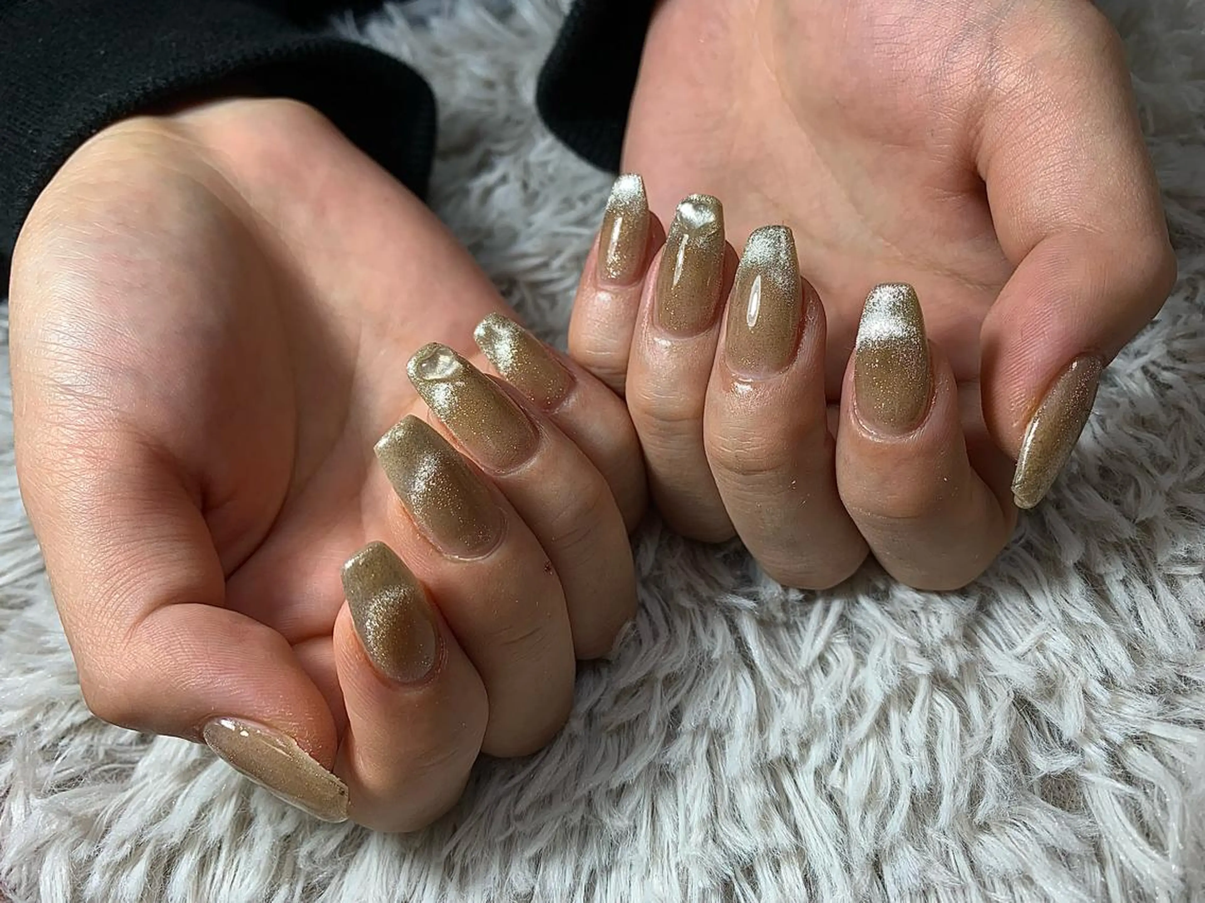 ネイル フレンチネイル マグネットネイル ハンドネイル ハンドケア Feliz所属・Feliz 楽しいネイルサロンのネイルデザイン