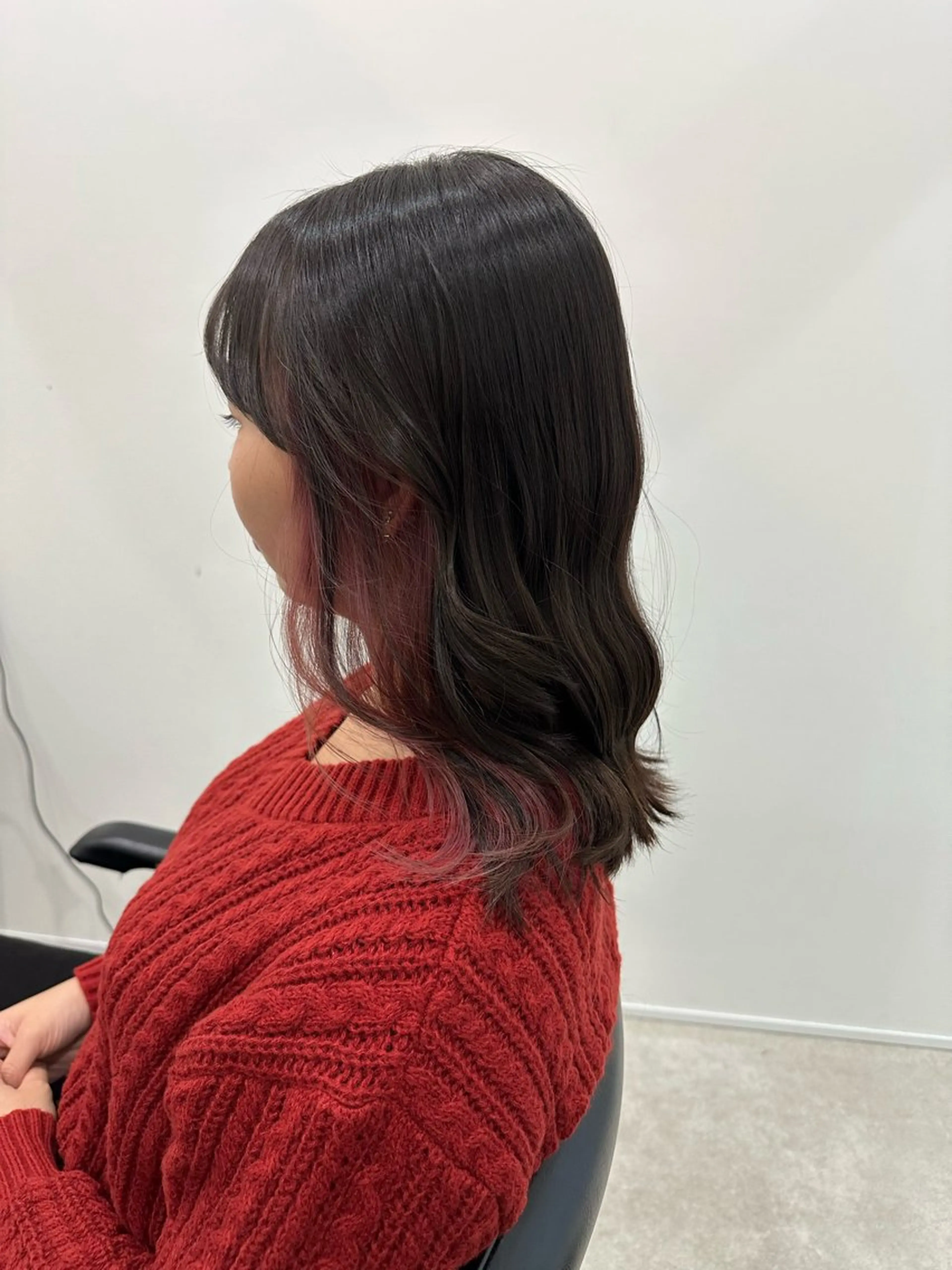 ミディアム カラー レイヤー/ナチュラル 💐nao.のヘアスタイル