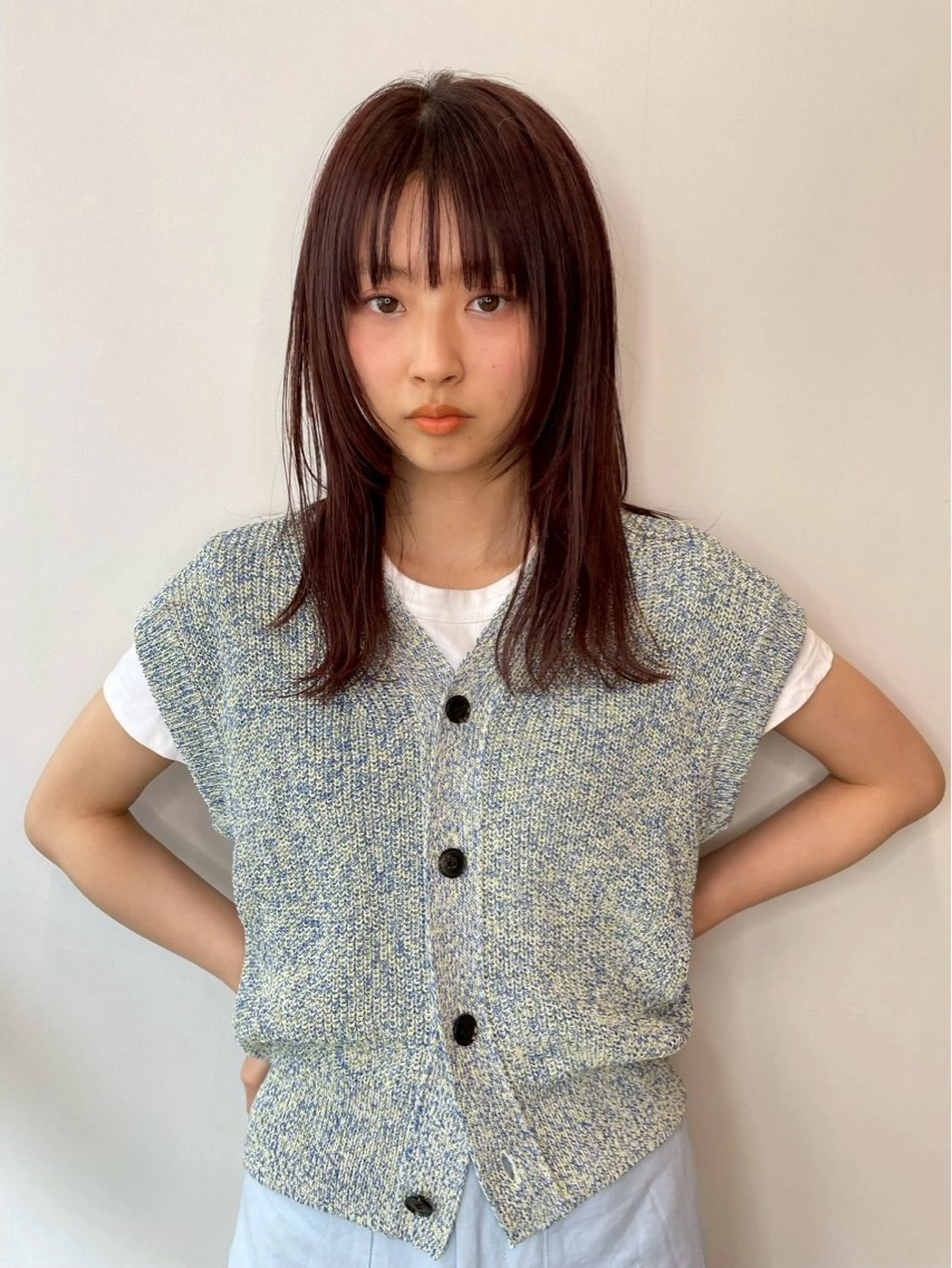 カラー miku/天神 艶カラーのヘアスタイル