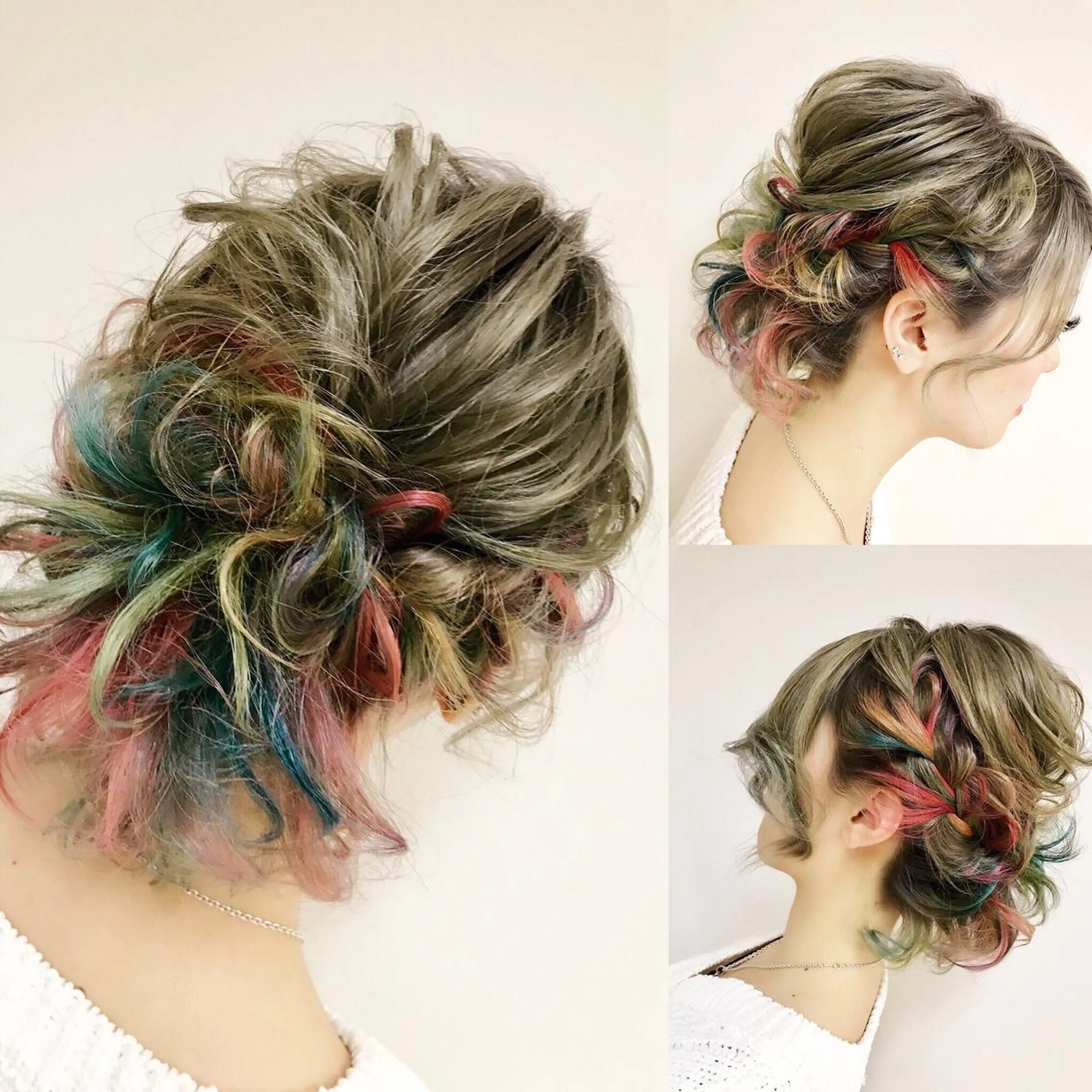 ミディアム カラー パーマ ヘアアレンジ ネイル マツエク・マツパ 吉川 宙翔のヘアスタイル