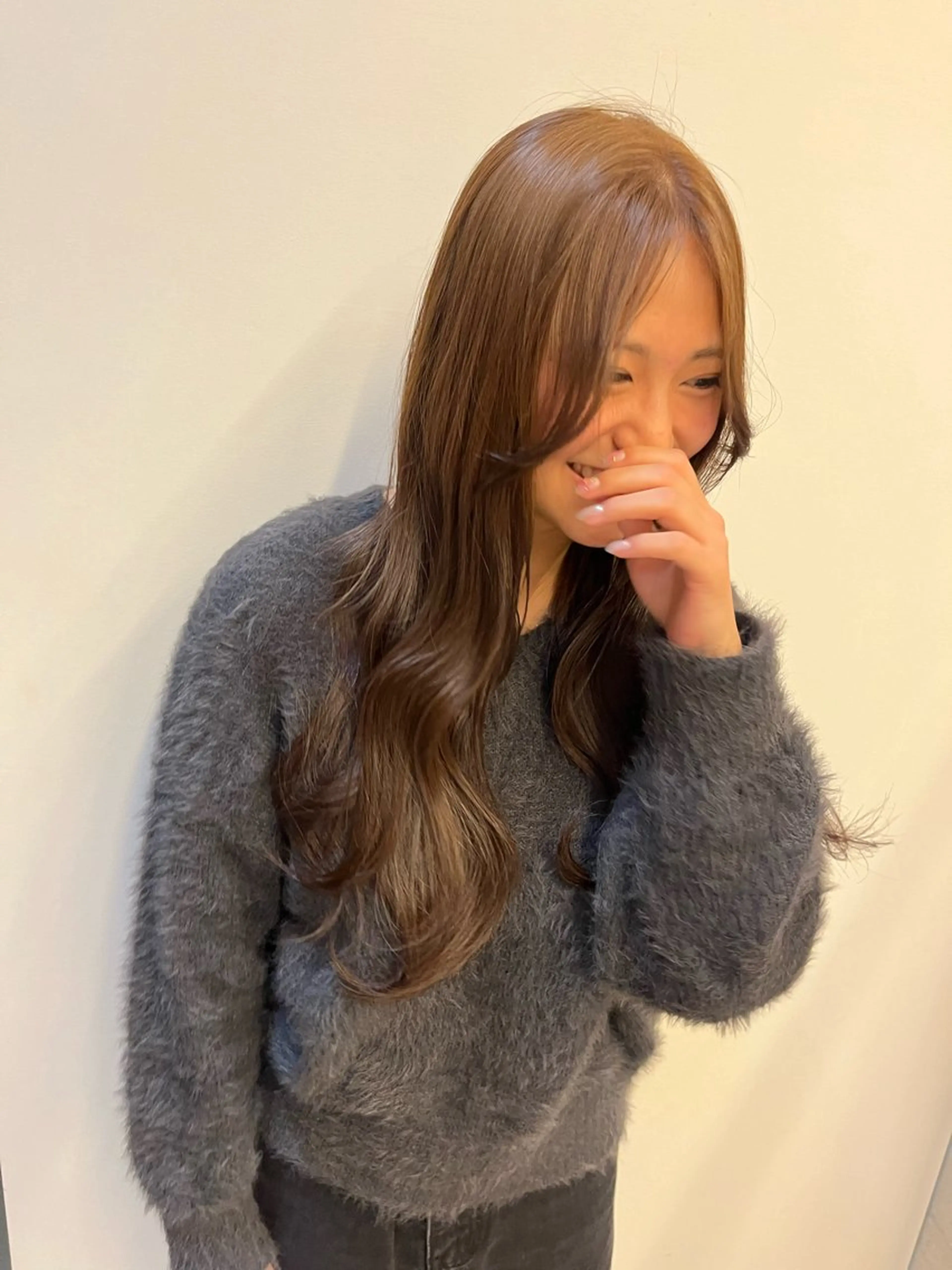 カラー 心美/ブリーチなし 透明感カラーのヘアスタイル