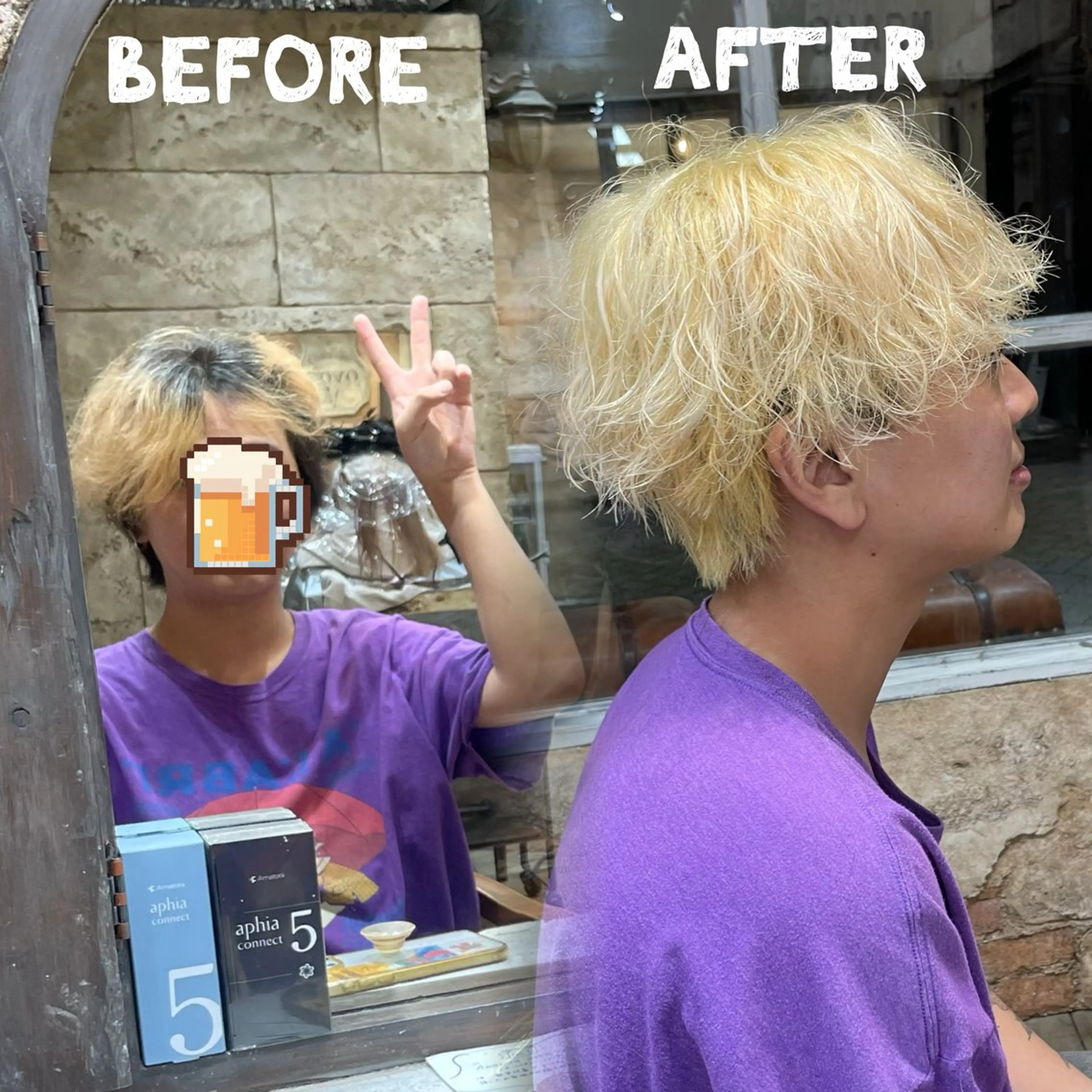 ショート カラー ブリーチ カット ヘアカラー ズミ/垢抜けレイヤー 🦖透明感カラーのヘアスタイル