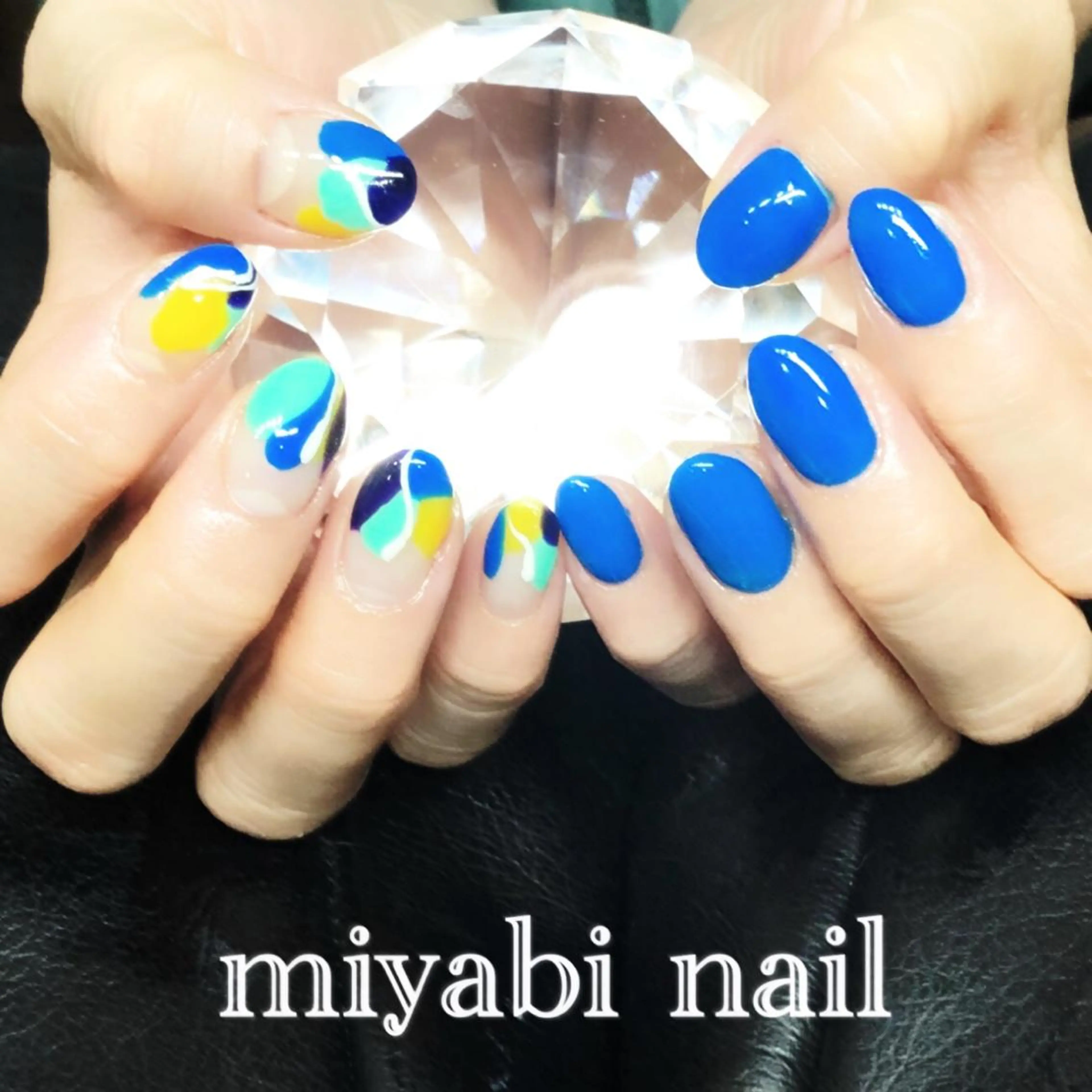 ネイル アートネイル 持ち込み ニュアンスネイル 春ネイル ハンドネイル miyabi nail 桂川駅近くのネイルデザイン