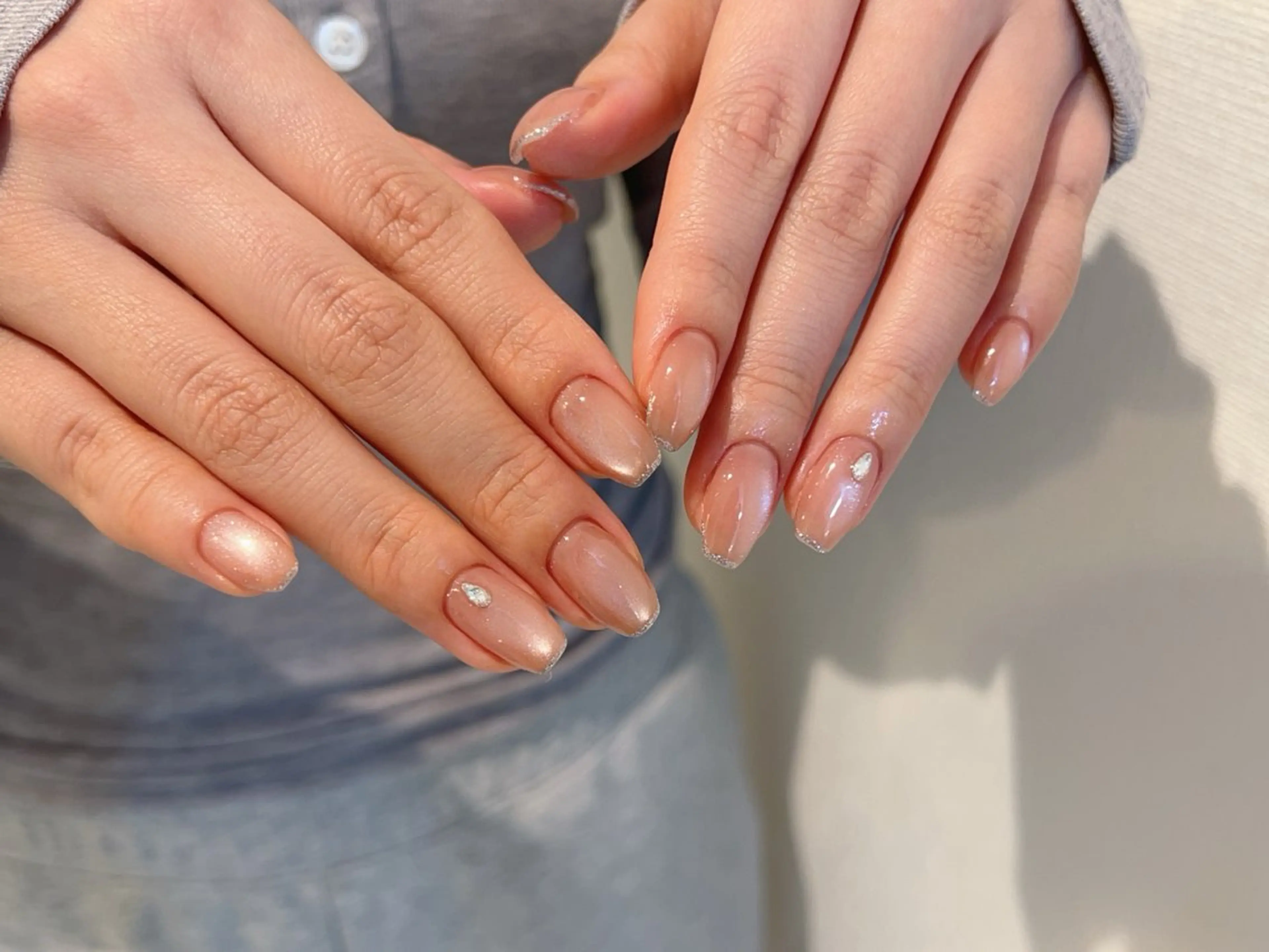 ネイル マグネットネイル シルバー ハンドネイル ♡CELEBRAIL YUKI♡のネイルデザイン