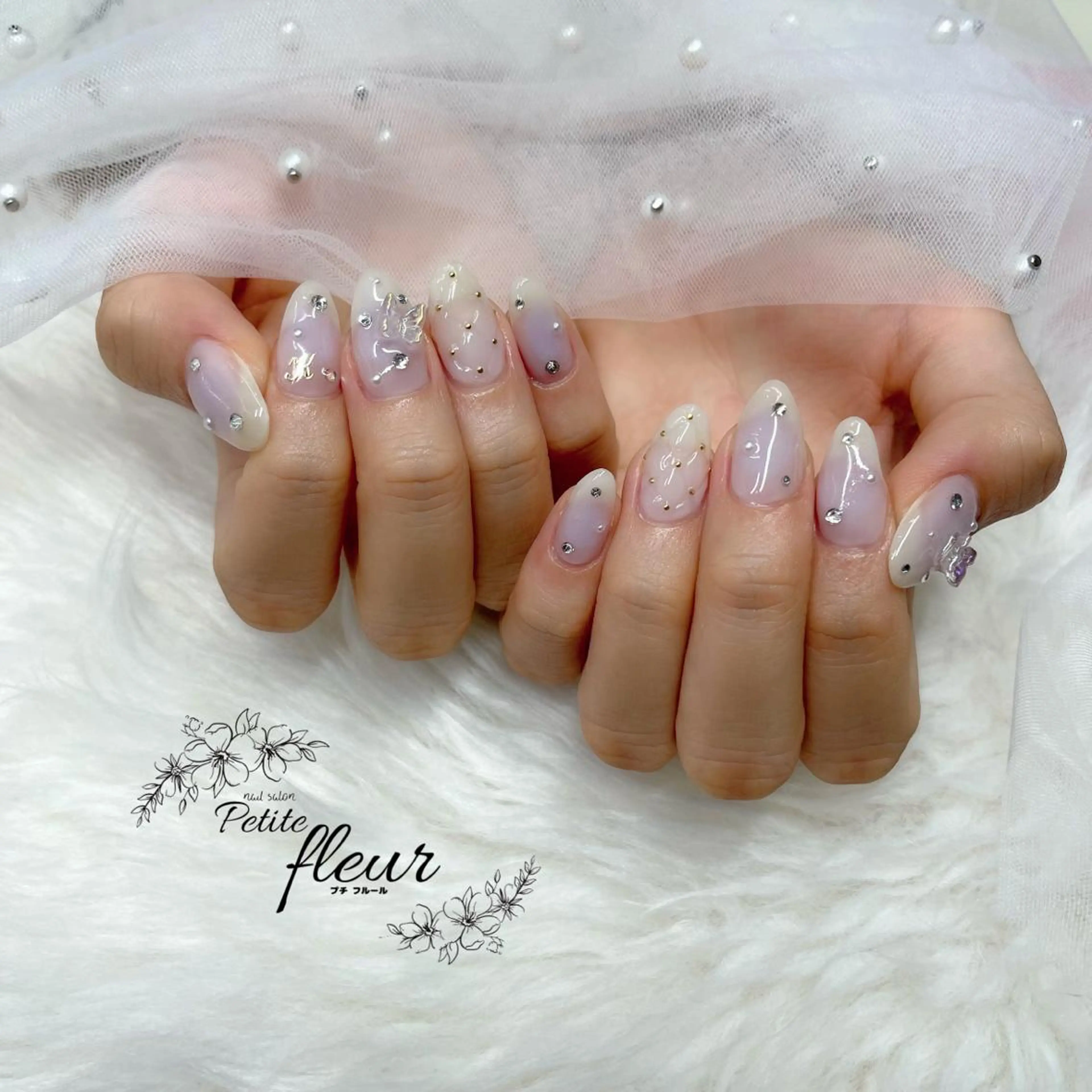 ネイル チークネイル 持ち込み ❁⃘*。Petite fleur❁⃘*りさのネイルデザイン