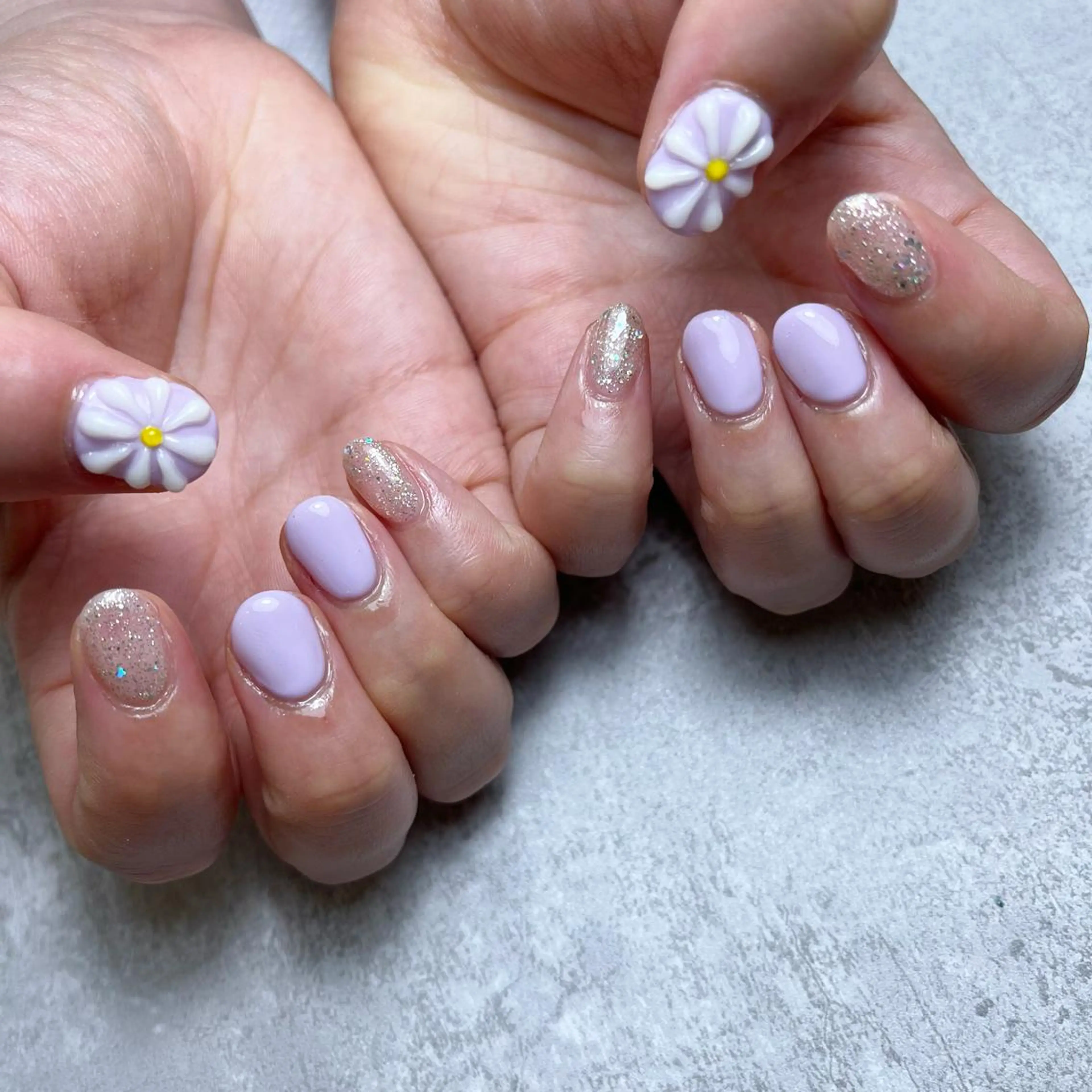 ネイル フラワーネイル ぷっくりネイル #Amin nail salonのネイルデザイン