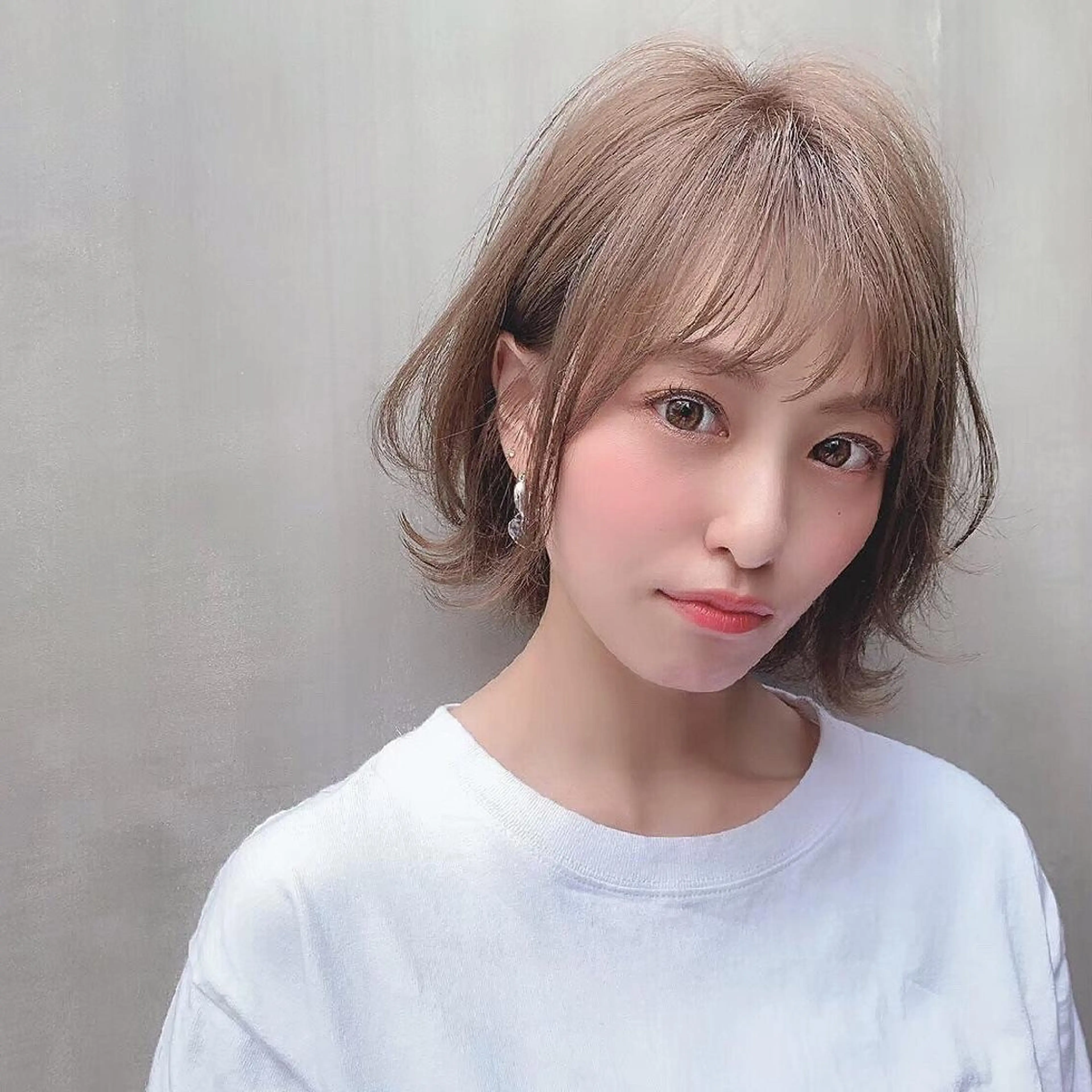 ショート カラー 🤍💕ブリーチカラ ーAyaka💕🤍のヘアスタイル