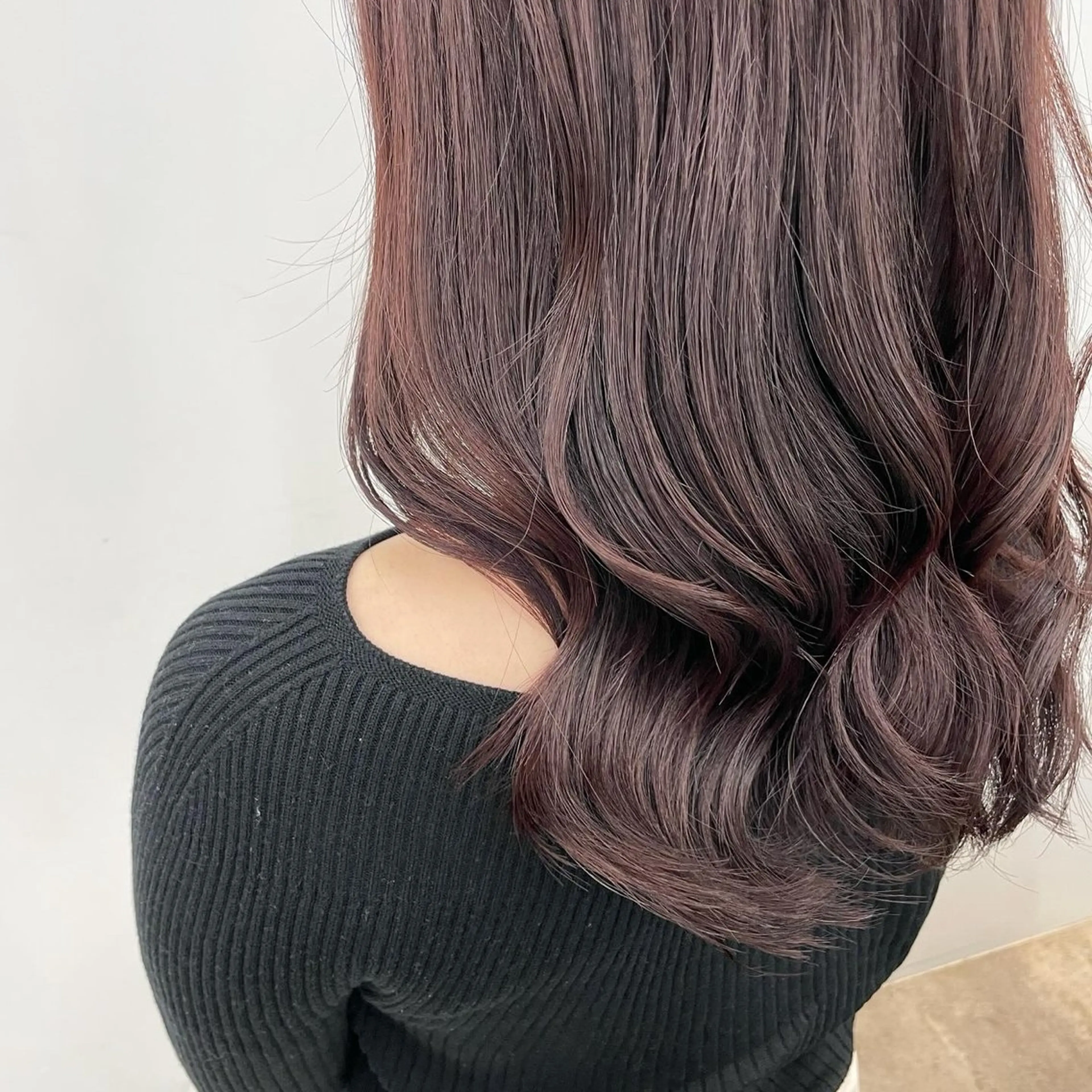 セミロング カラー ブラウンカラー ピンクカラー ピンクブラウン 美髪縮毛/インナー カラー ERINA✨のヘアスタイル