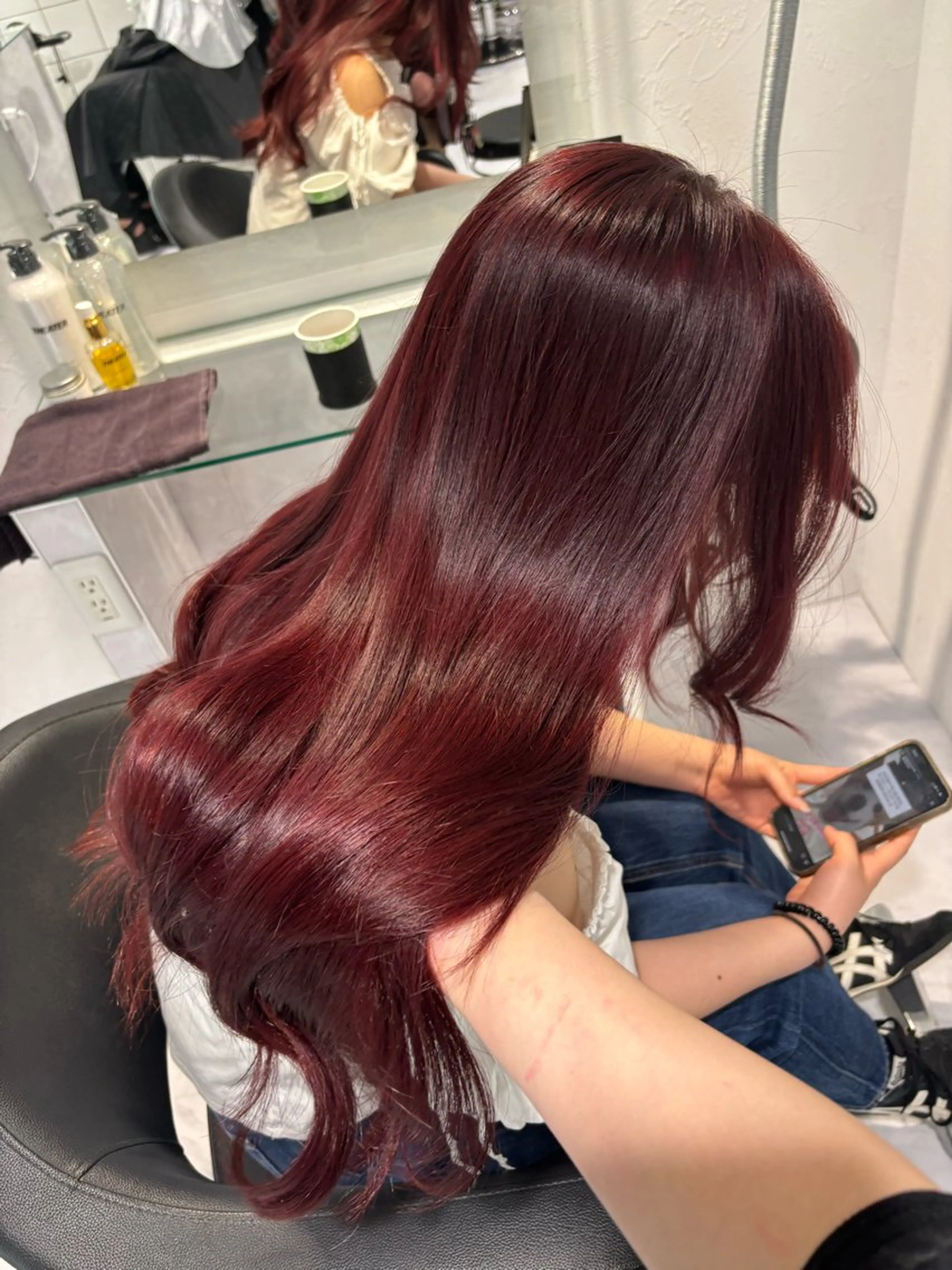 ロング カラー 表参道♡暗髪♡ 艶カラー♡アユミのヘアスタイル