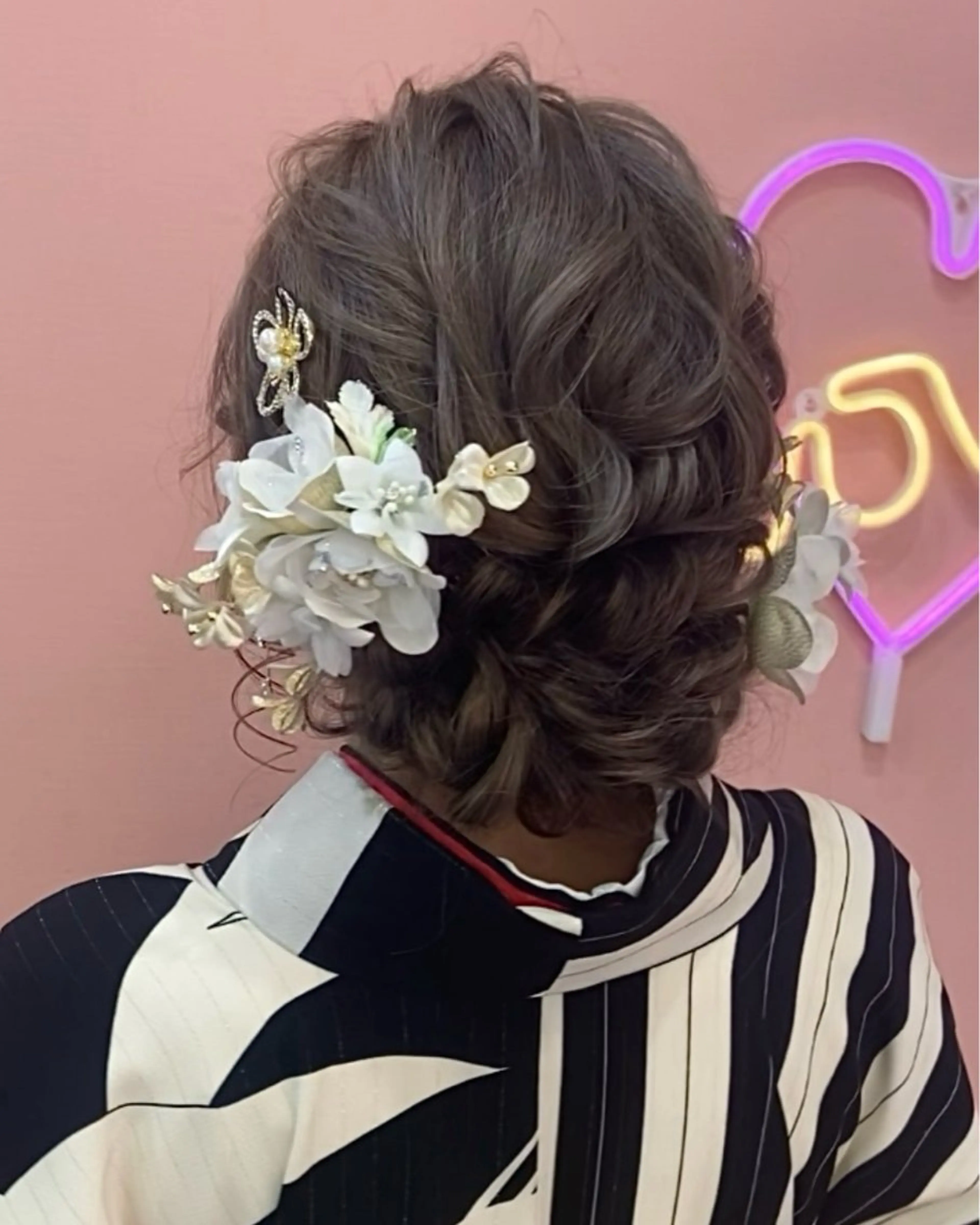 ヘアアレンジ 卒業式のヘアスタイル nanaka 🤍韓国ワンホンヘアのヘアスタイル