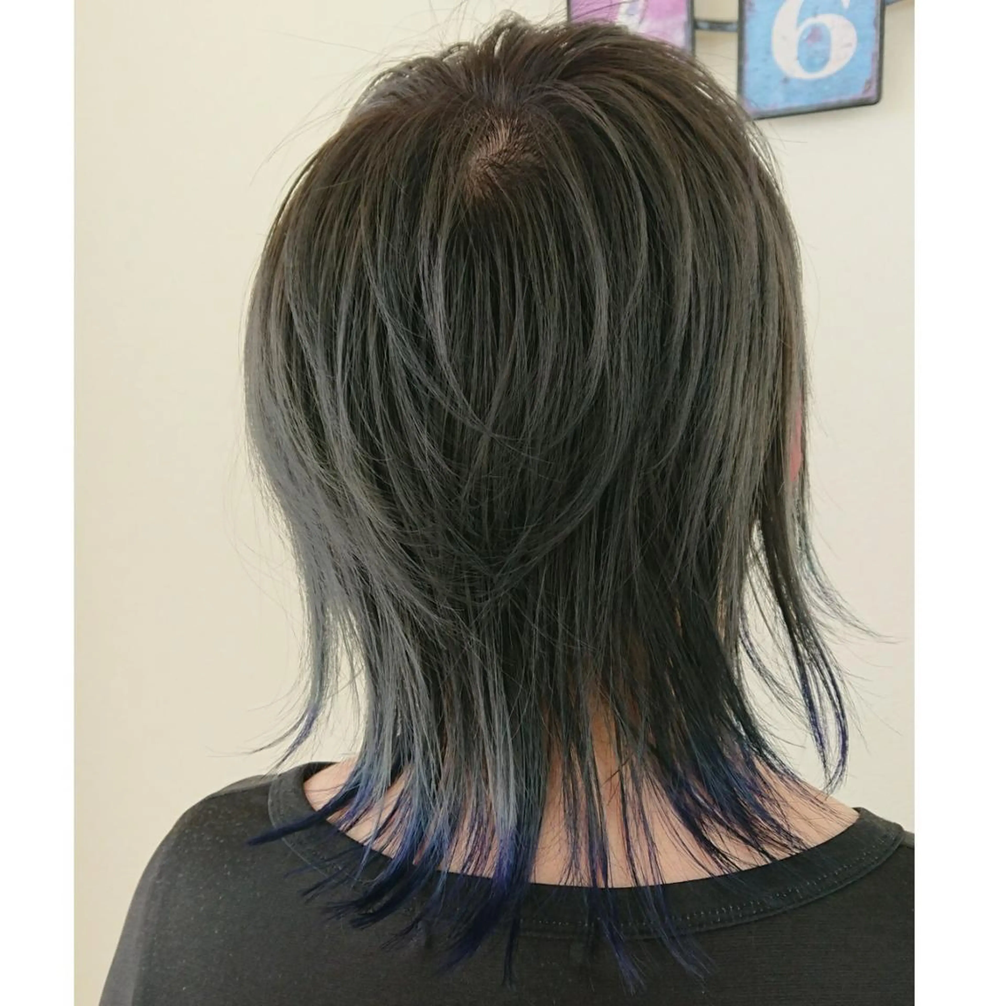 ミディアム カラー ヘアアレンジ グラデ❣️インナー 派手髪Fumiyoのヘアスタイル