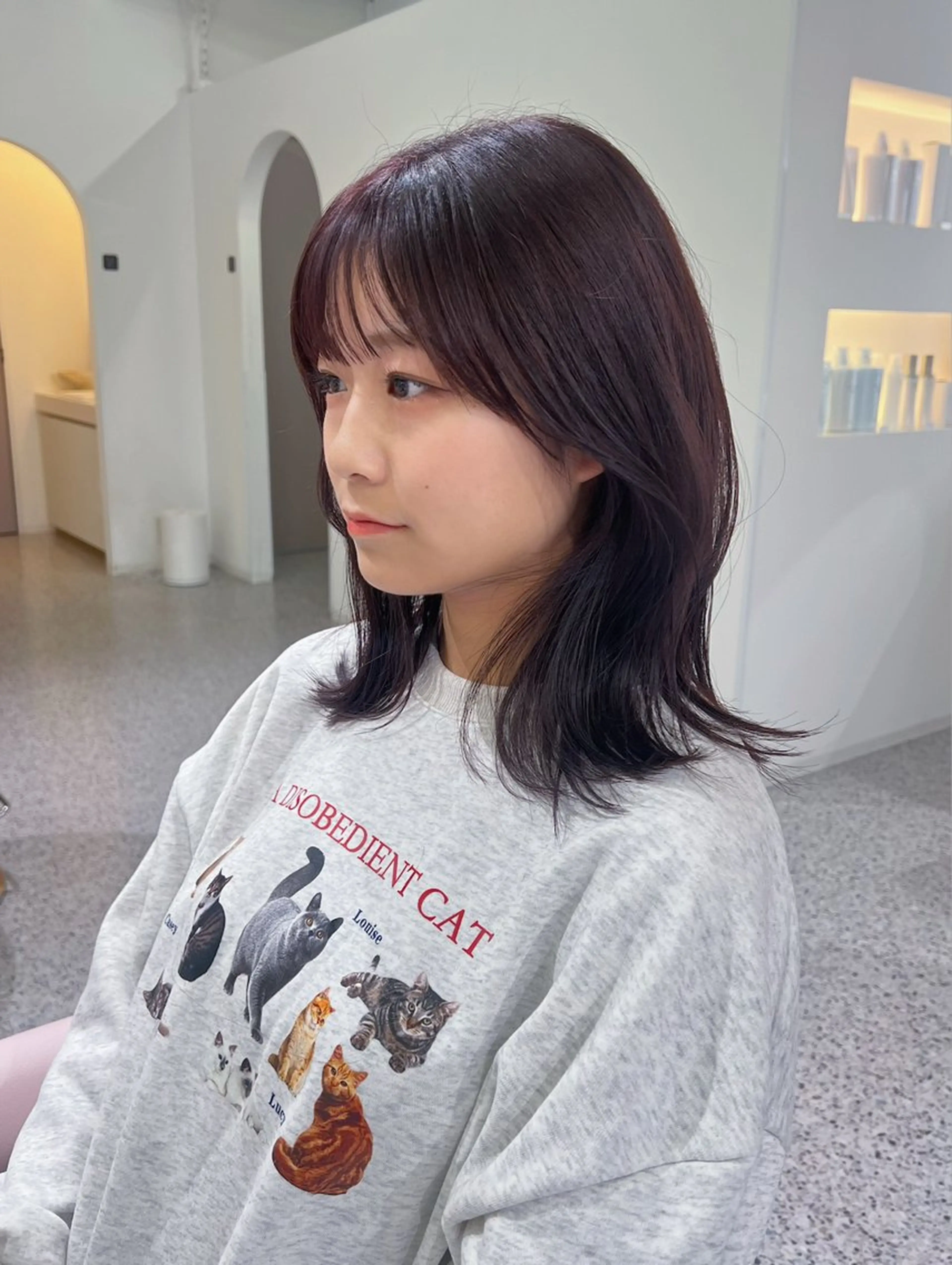 ミディアム ヘアカラー トリートメント cher. naoのヘアスタイル