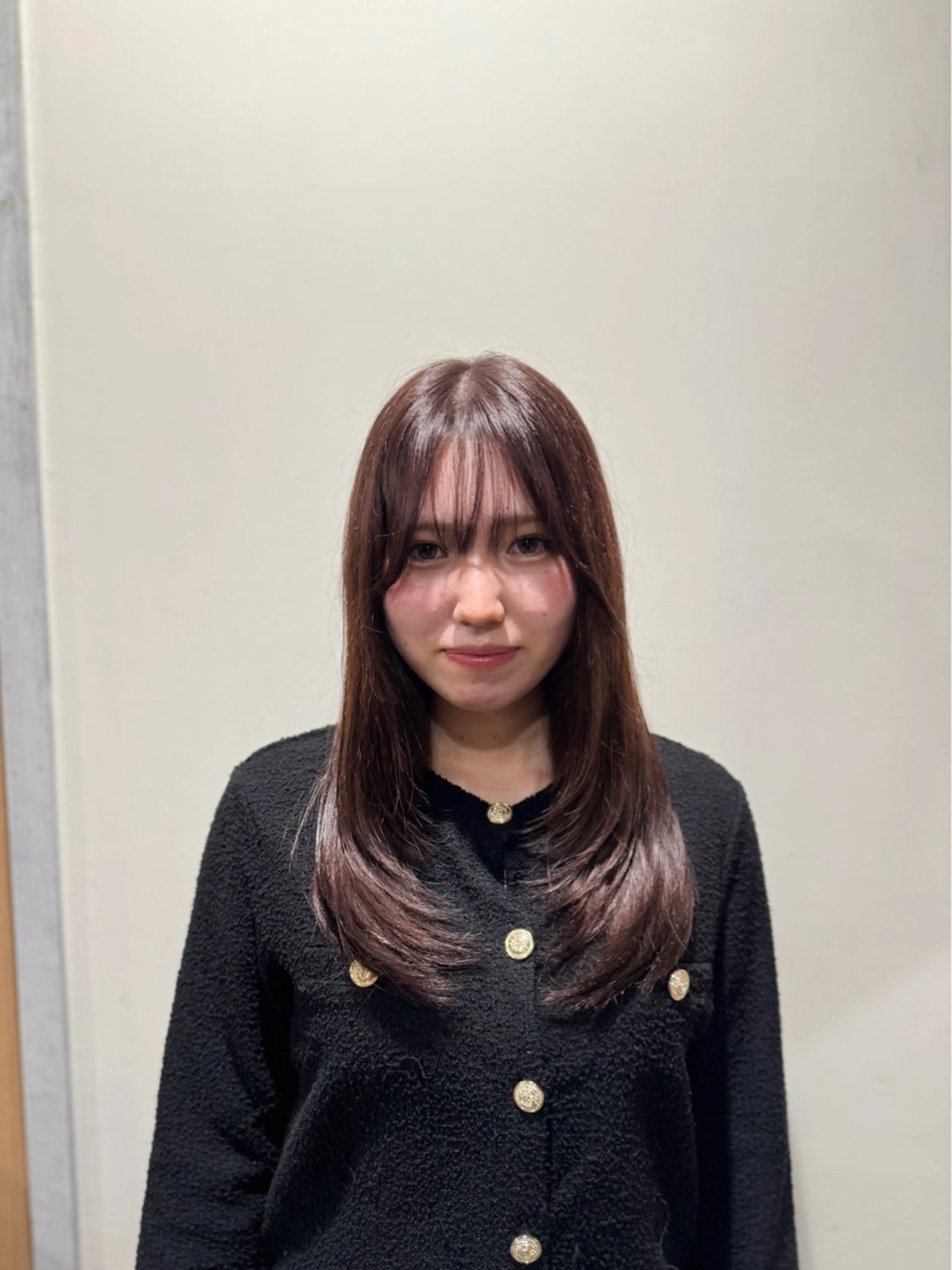 セミロング レイヤーカット 🦄心でカット🦄 🌈まさきうらん🌈のヘアスタイル