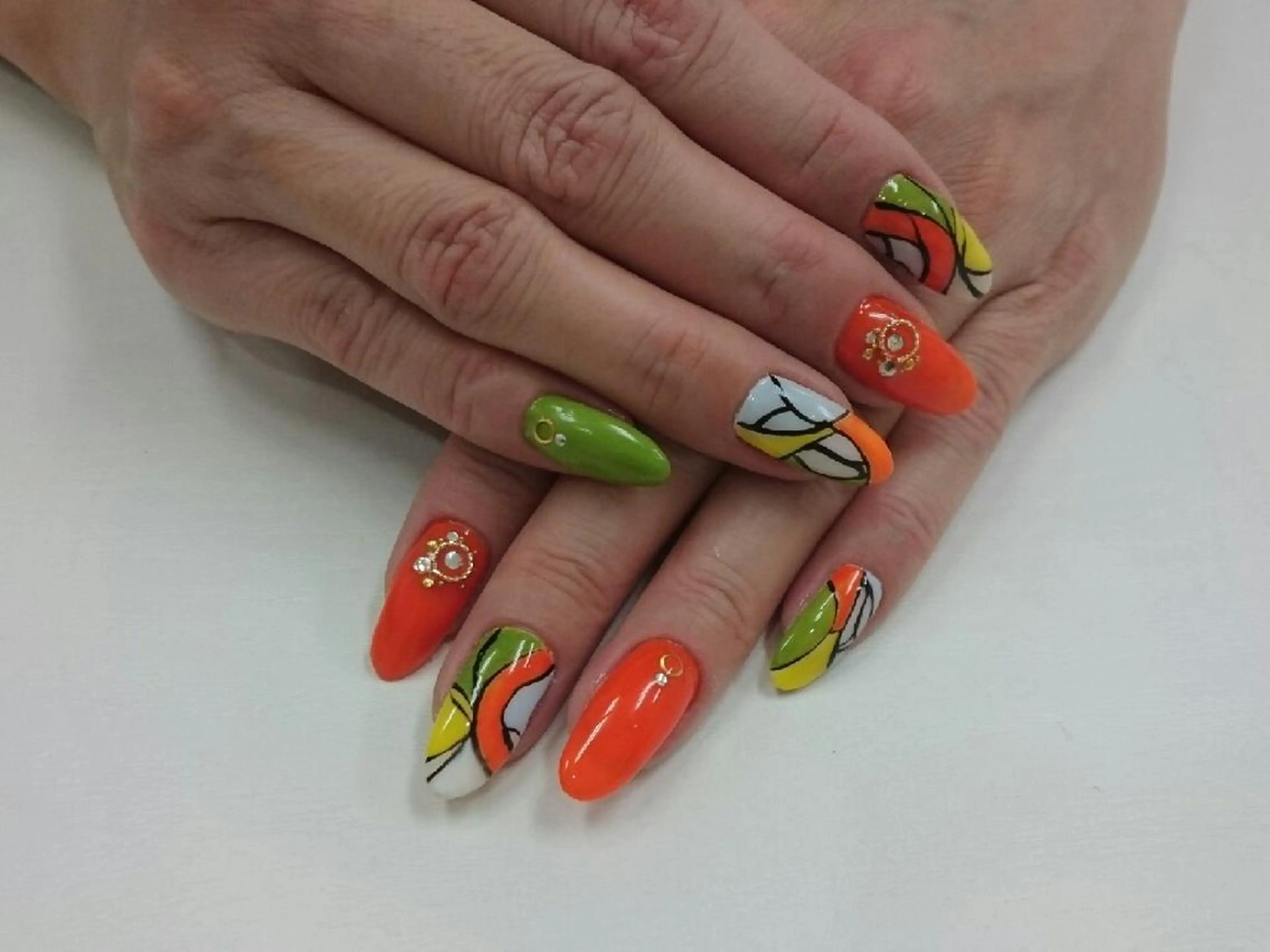 ロング ネイル nail salon Blancのネイルデザイン