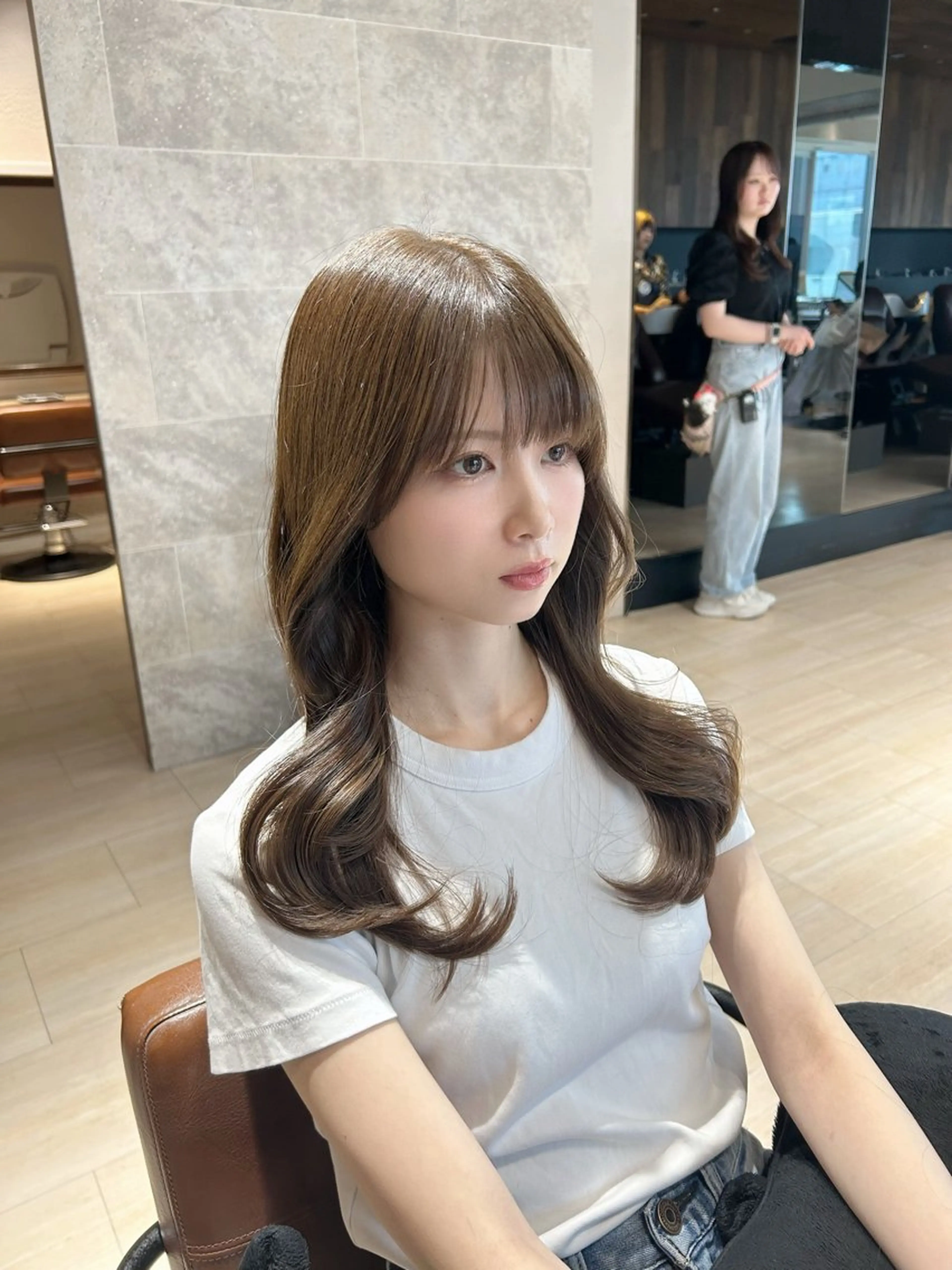 ロング カット トリートメント 🎀大竹美侑／顔まわ りカット／レイヤーのヘアスタイル