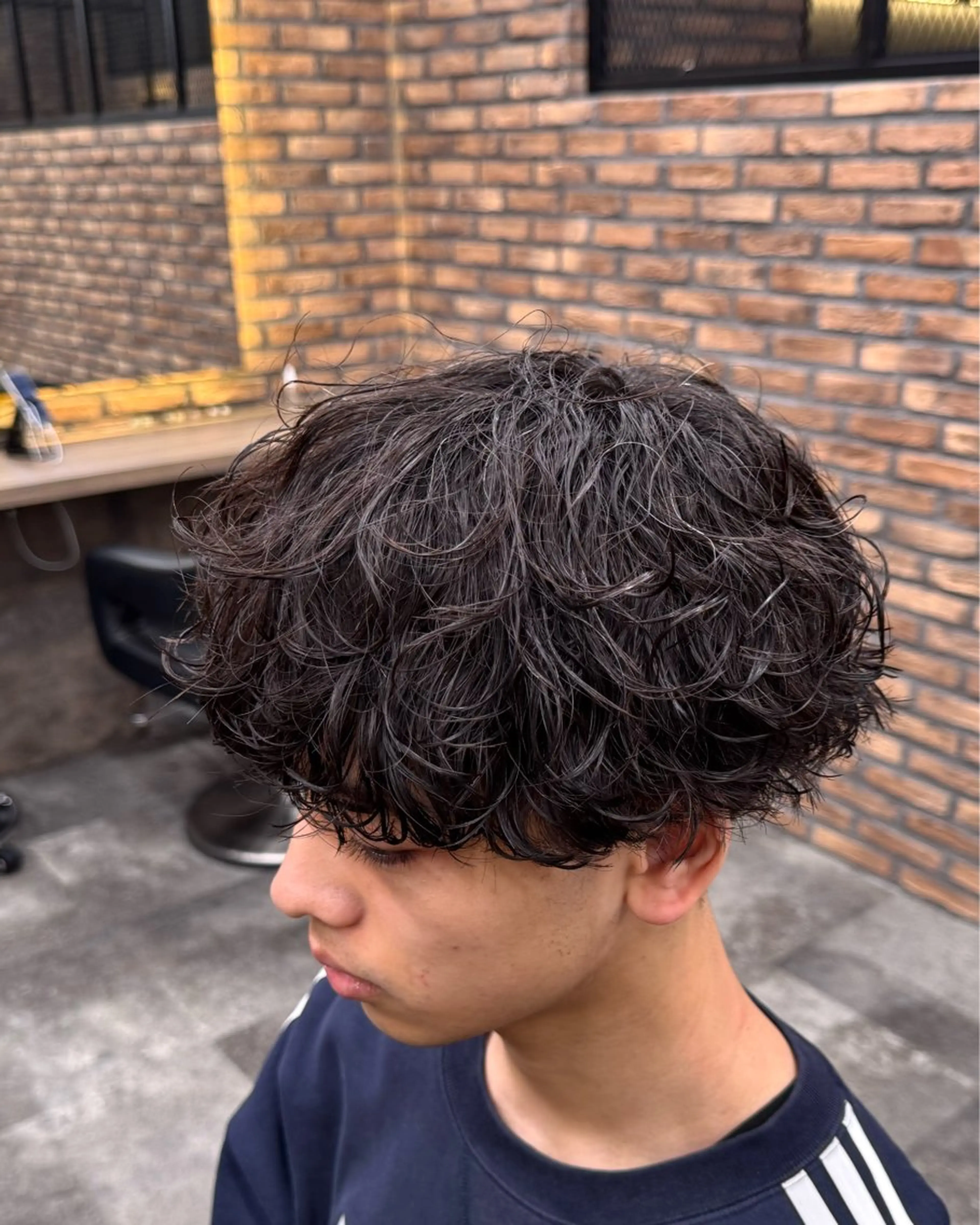 カラー パーマ メンズ 笹原 琴美のヘアスタイル