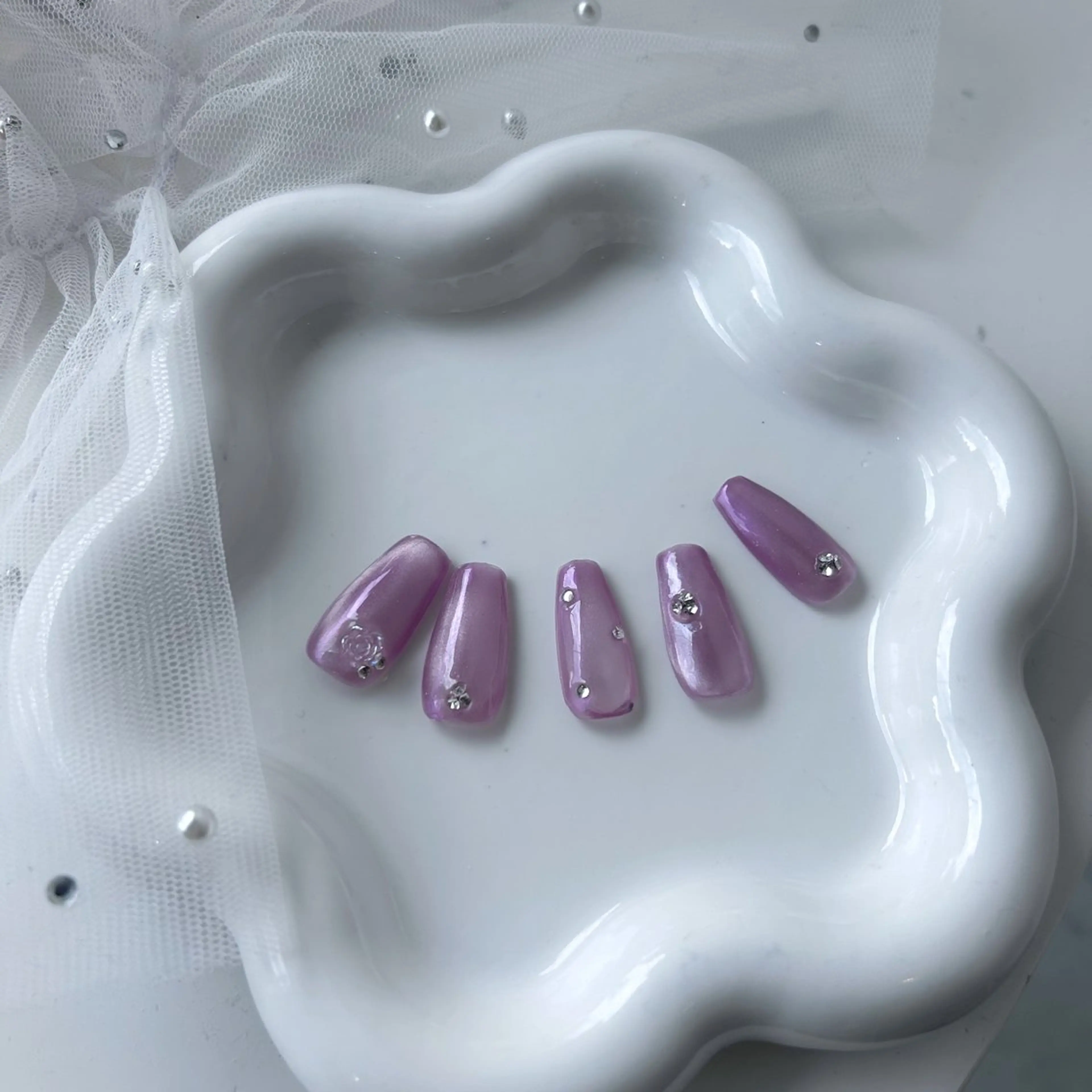 ネイル アートネイル オーロラネイル マグネットネイル ストーンネイル vante yudukiのネイルデザイン