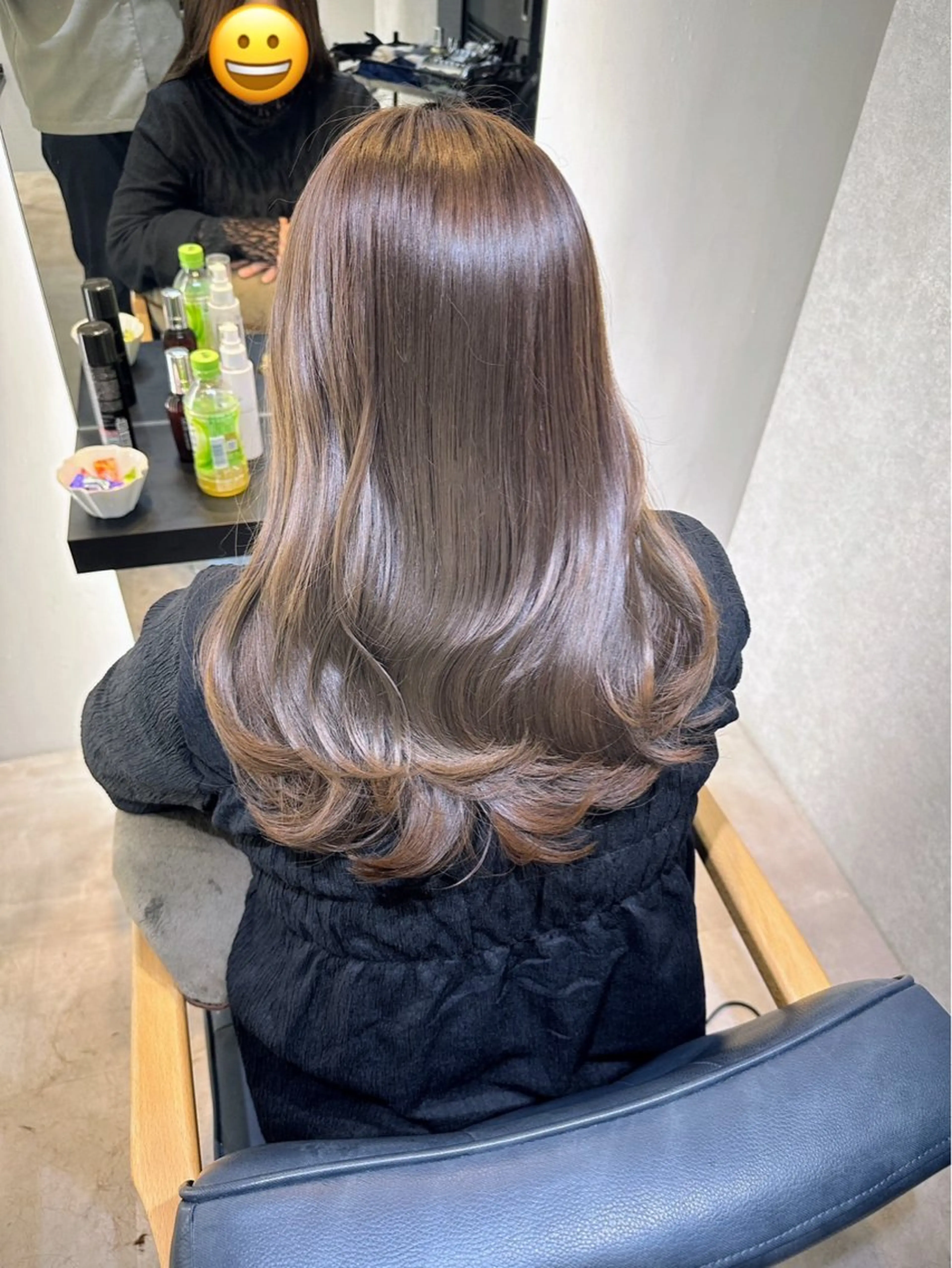セミロング カラー ブリーチ 透明感カラー ハイトーンカラー ブリーチなしカラー 髪質改善 ヘアカラー トリートメント 💎ReFaで作る 髪質改善💎のヘアスタイル