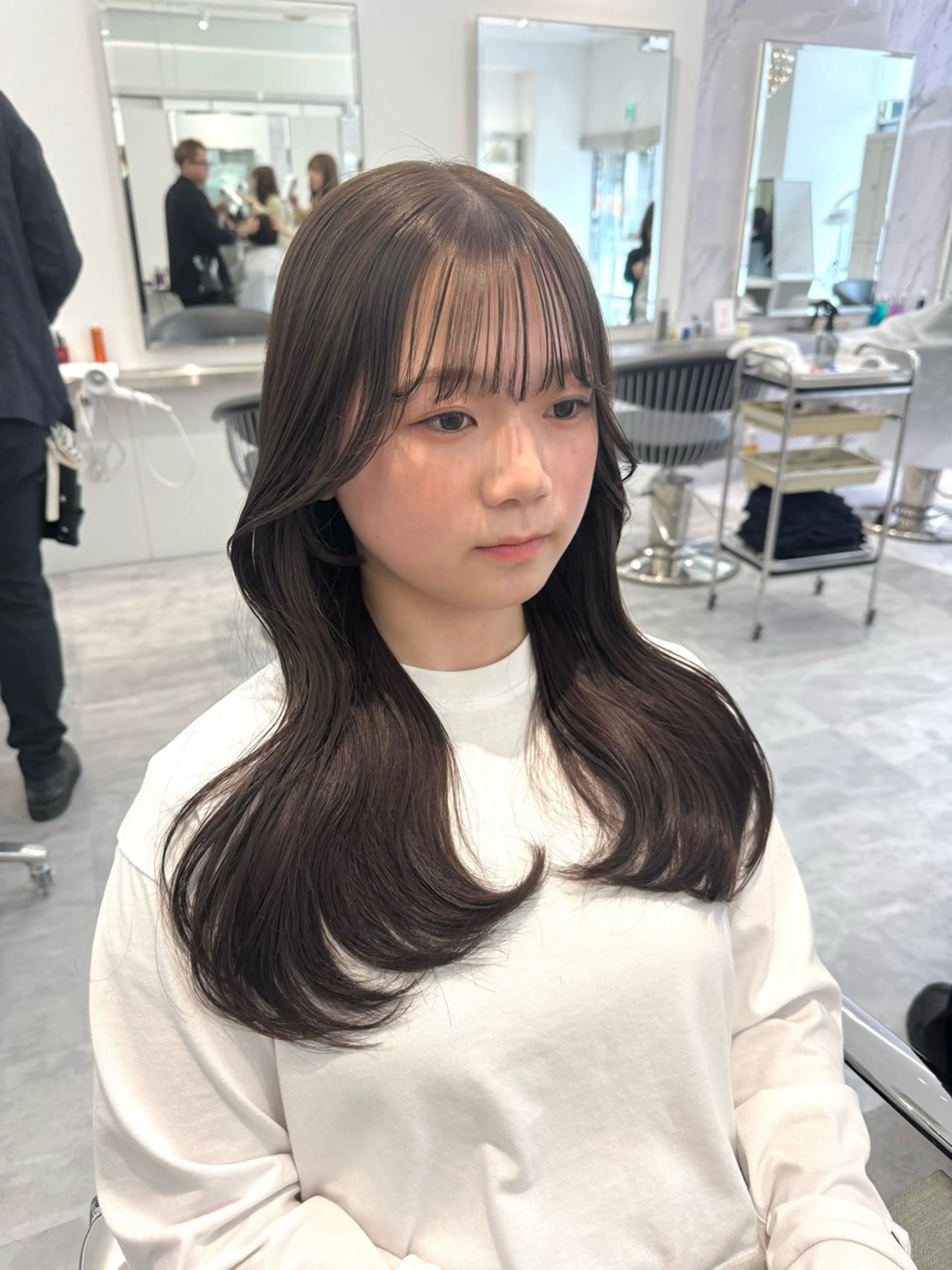 ロング カラー ヘアカラー ParveMix🍀 藤原愛未のヘアスタイル