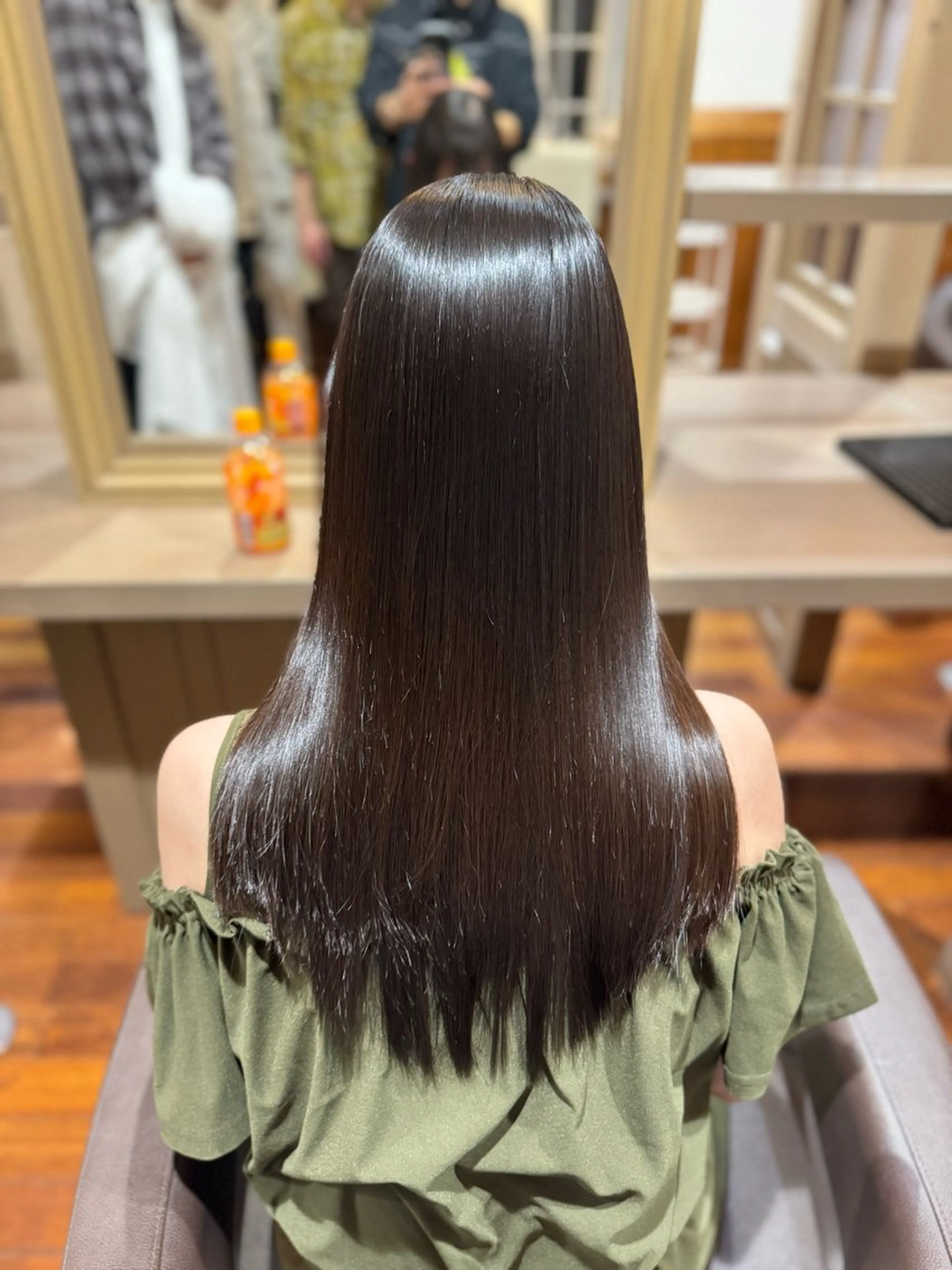 ロング パーマ ストレートパーマ 北村 優樹のヘアスタイル
