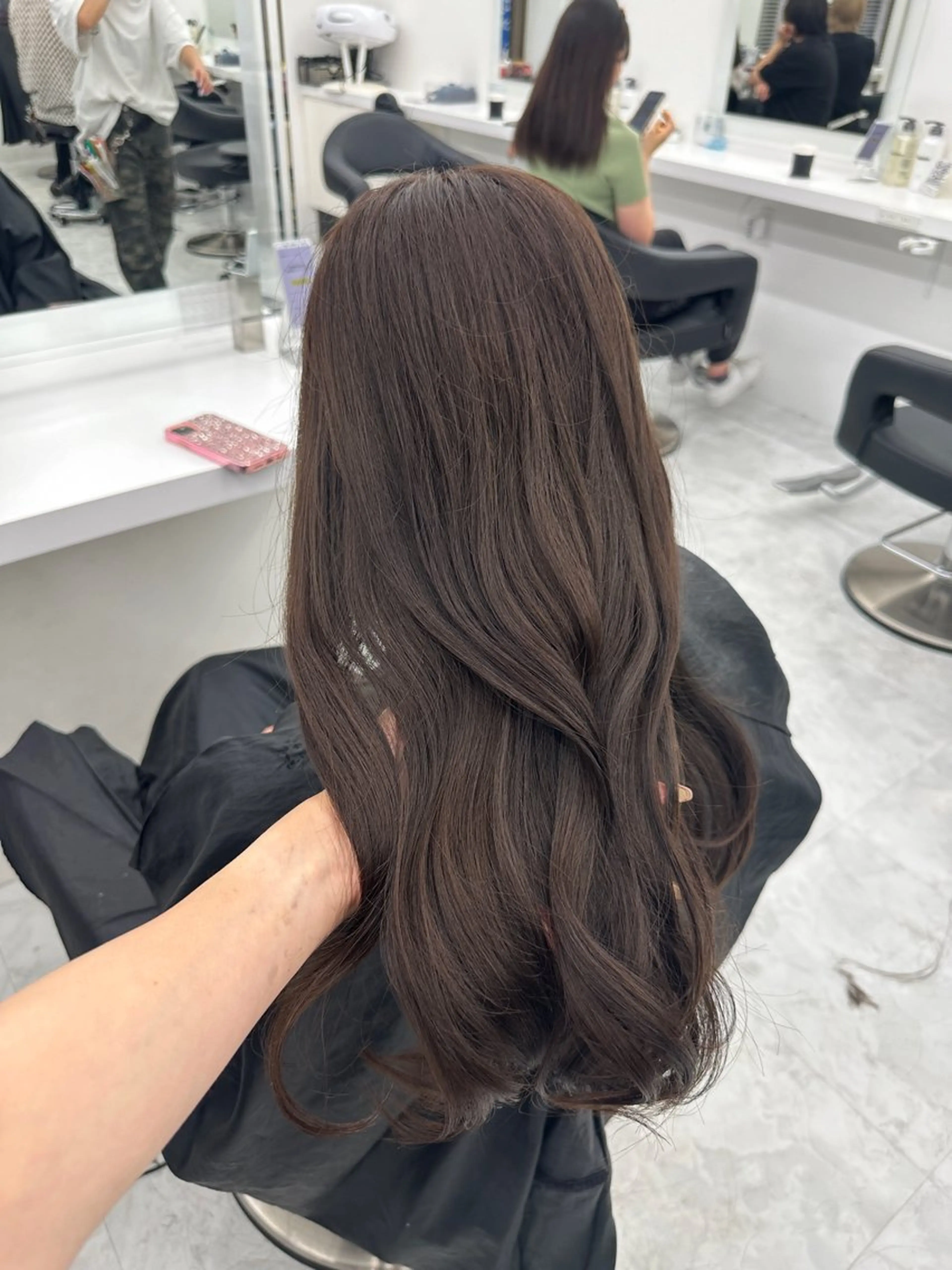 ロング カラー パーマ ヘアアレンジ メンズ キッズ ♥️韓国ヘア レイヤー♥️ゆりのヘアスタイル