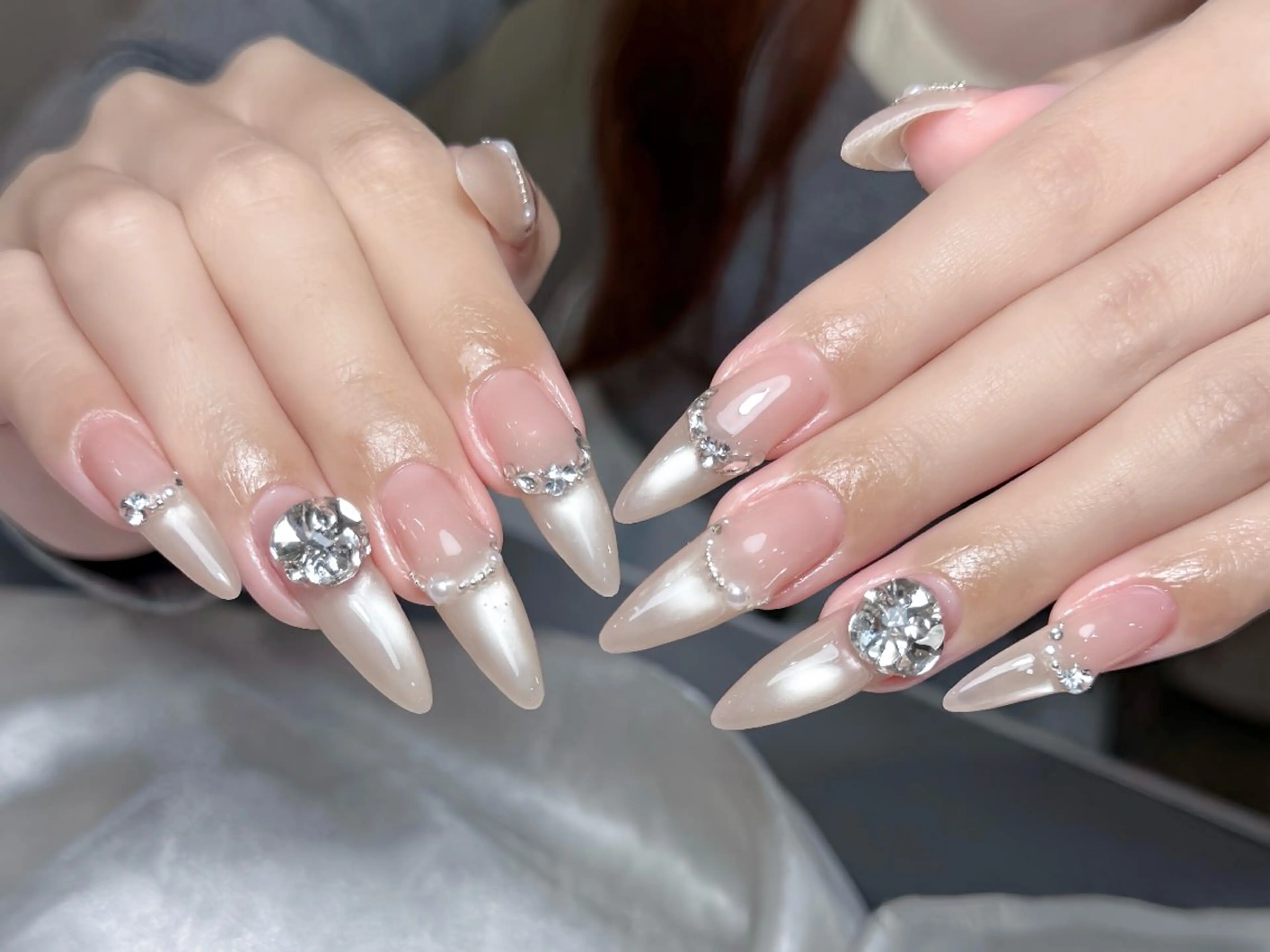 ネイル チークネイル フラッシュネイル フラワーネイル フットネイル ジェルネイル ハンドネイル Rin Nail Shinokuboのネイルデザイン