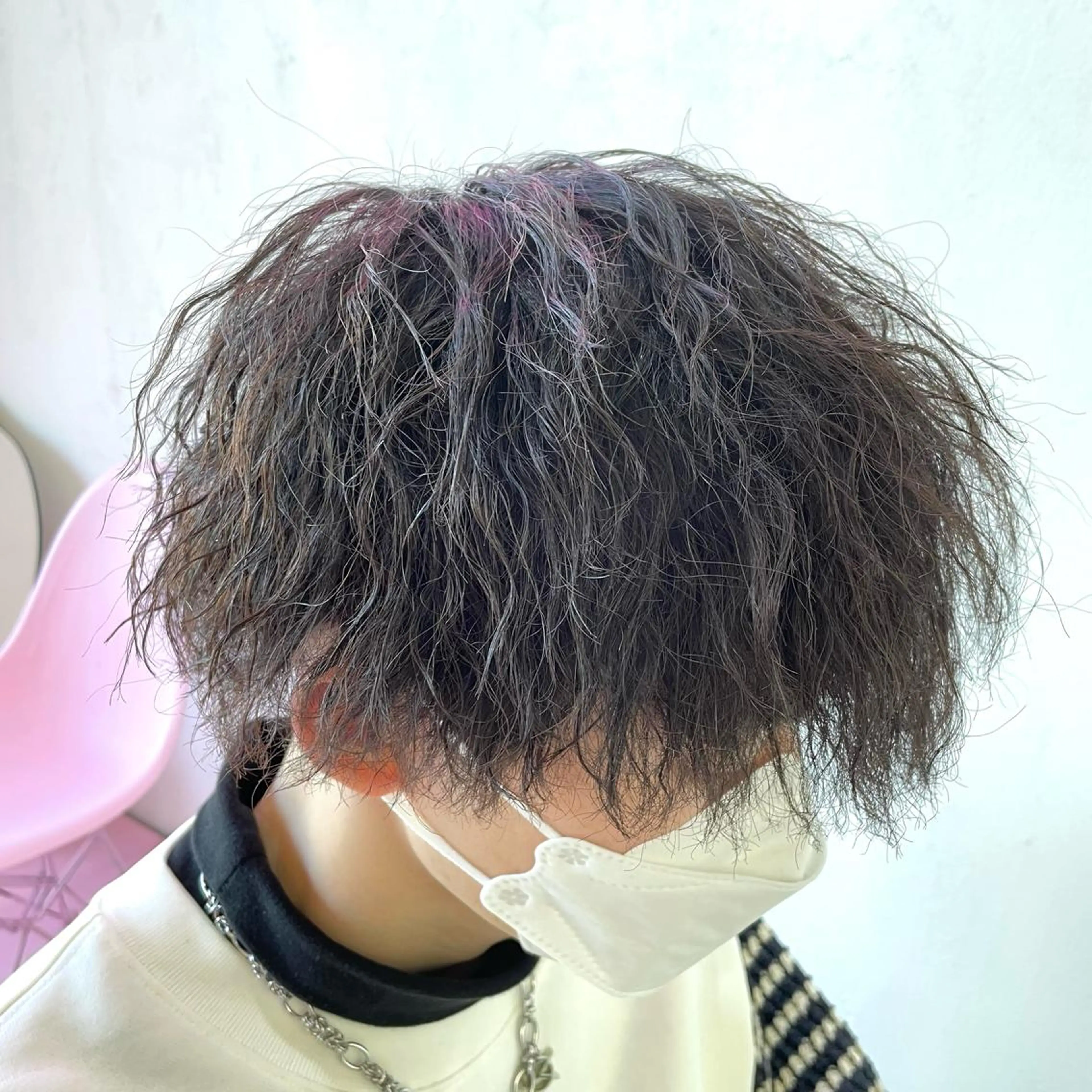 パーマ メンズ カット ヘアカラー メンズ特化/パーマ/ ブリーチ/福島 千颯のヘアスタイル