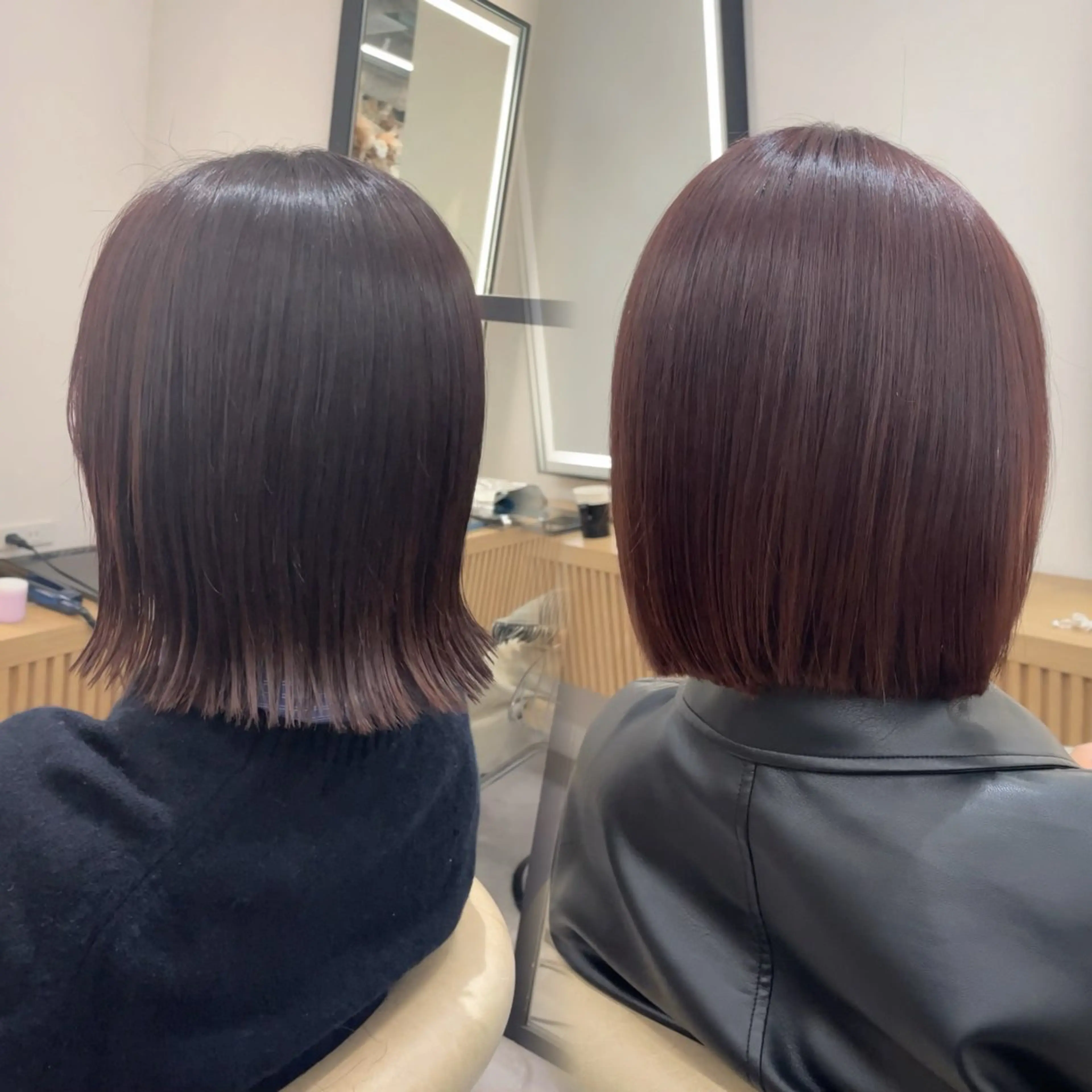 カラー レイヤー/暖色カラー /パーマ/落合 歩夢のヘアスタイル