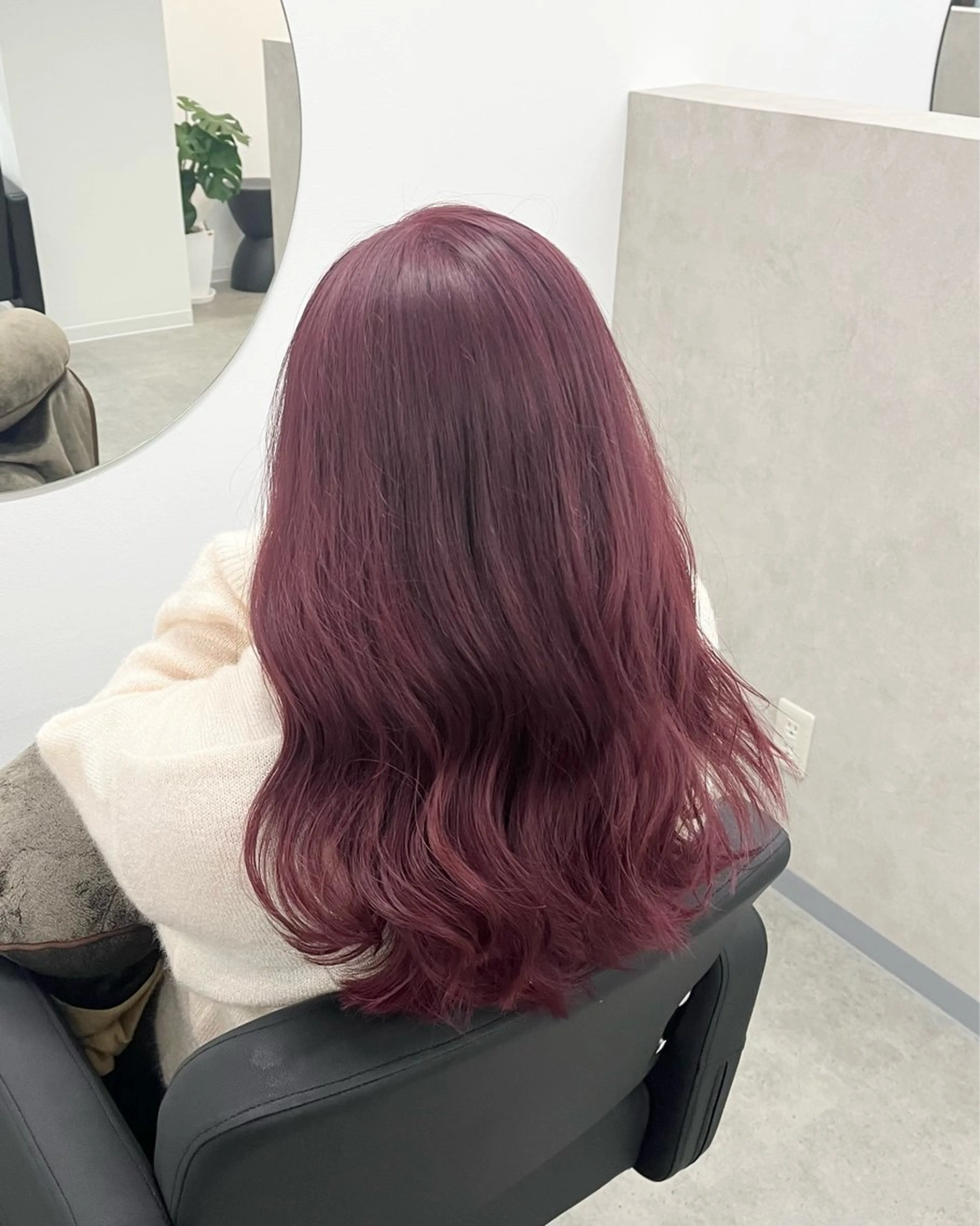 ロング カラー レッドカラー カット ヘアカラー coeur/ ひなたのヘアスタイル