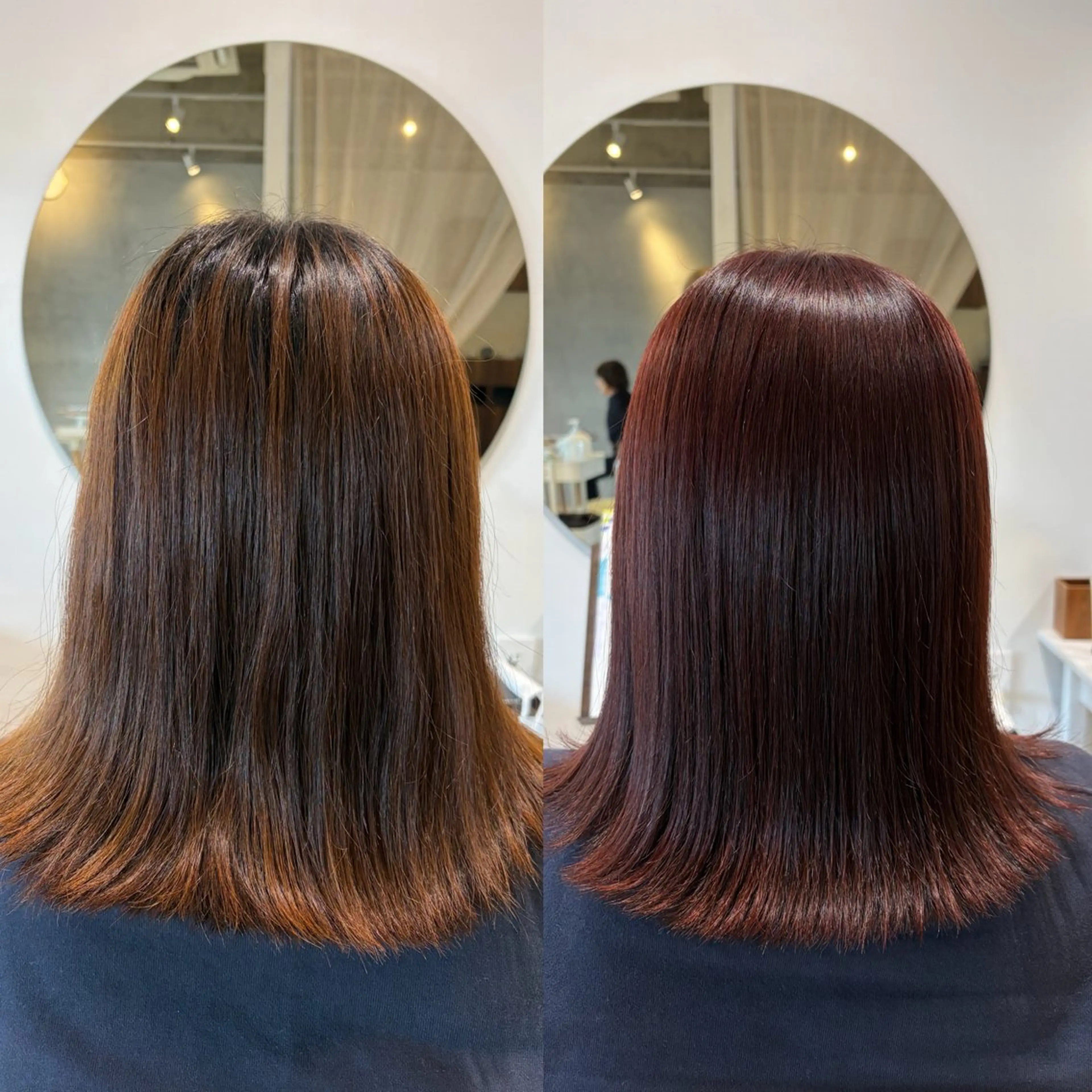 ミディアム 山下 阿雅のヘアスタイル