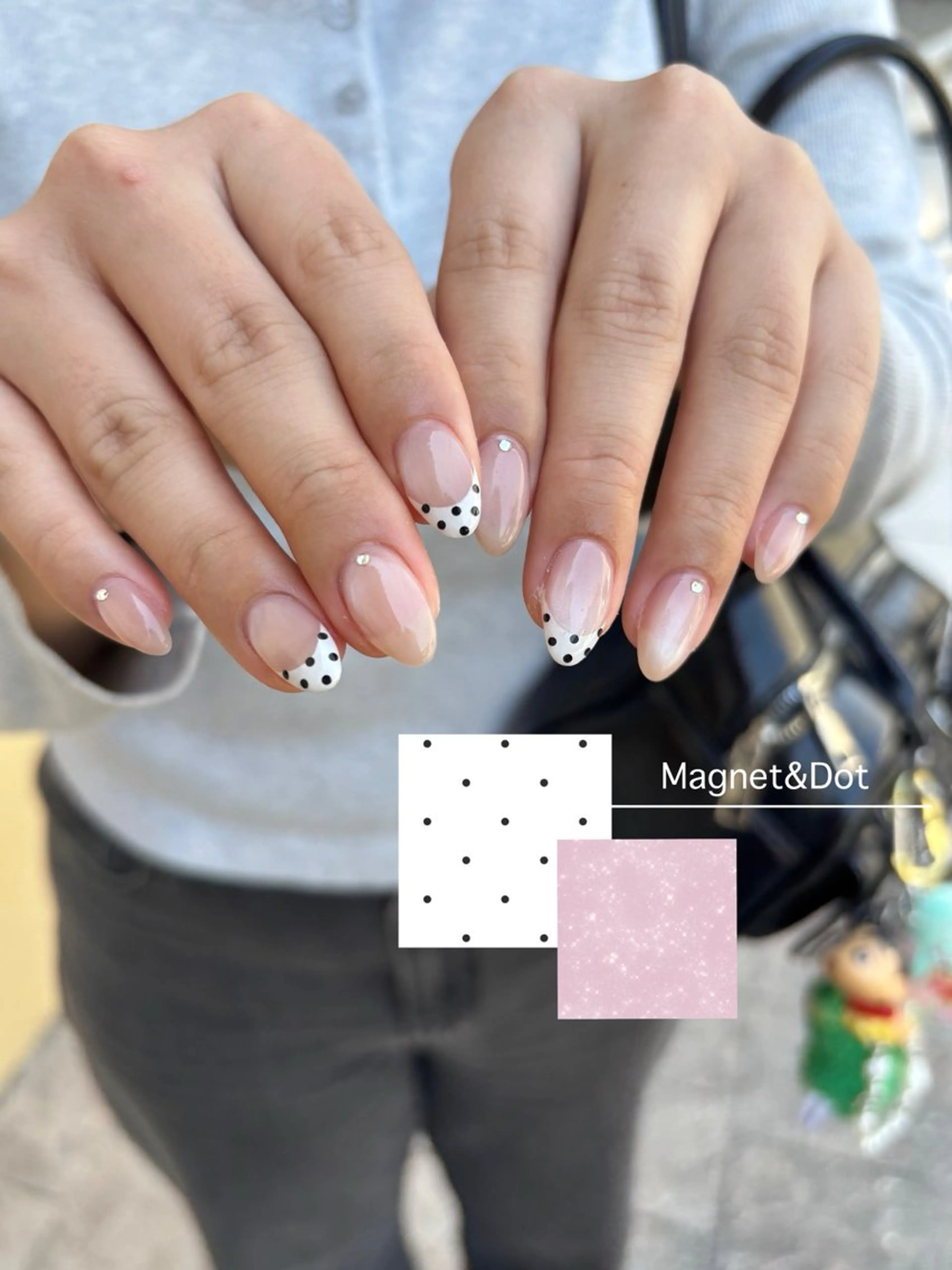 ネイル ドット フレンチネイル ハンドネイル Nail Salon Luzのネイルデザイン