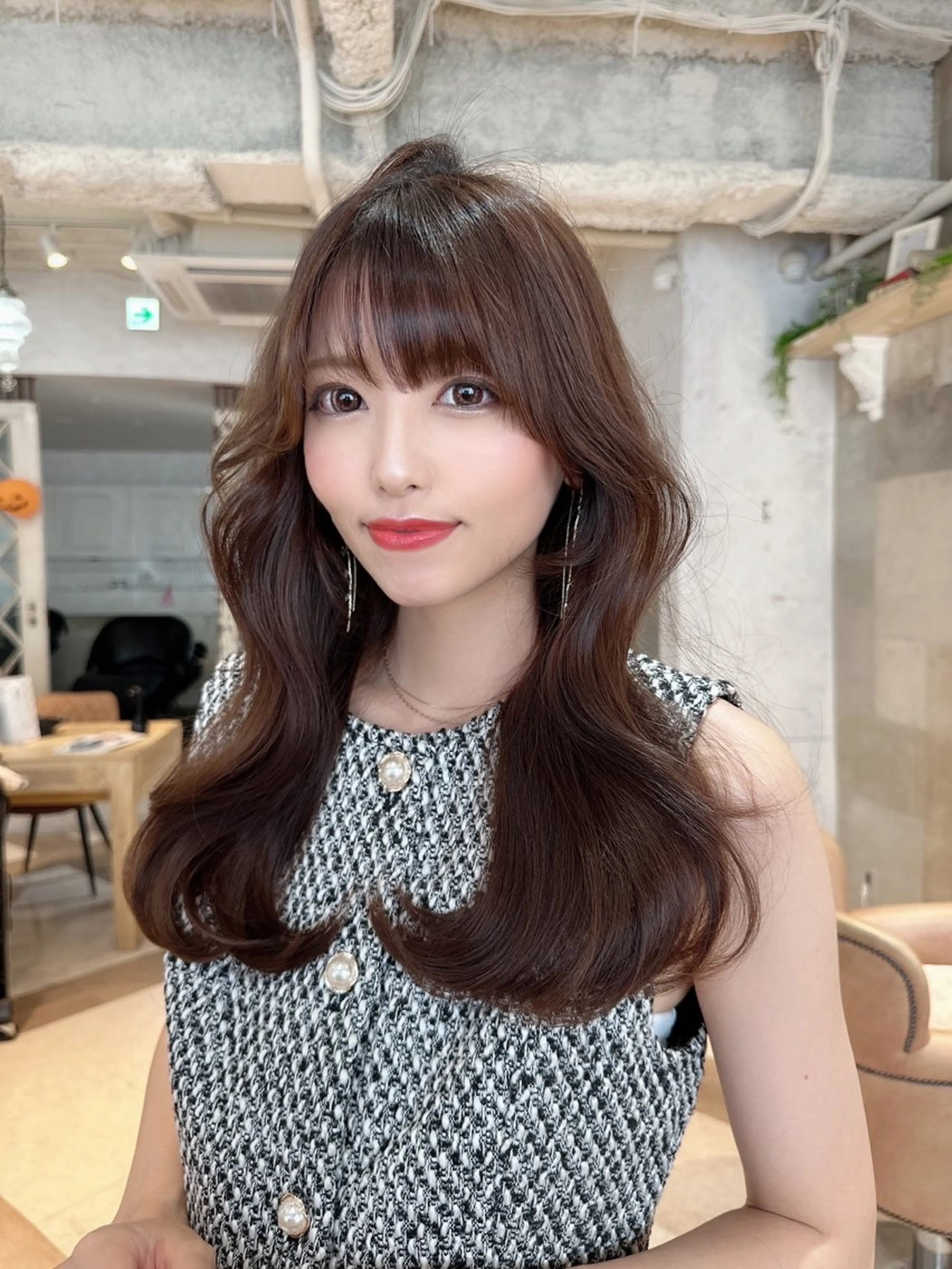 ロング カラー カット ヘアカラー トリートメント 酒井 里穂のヘアスタイル