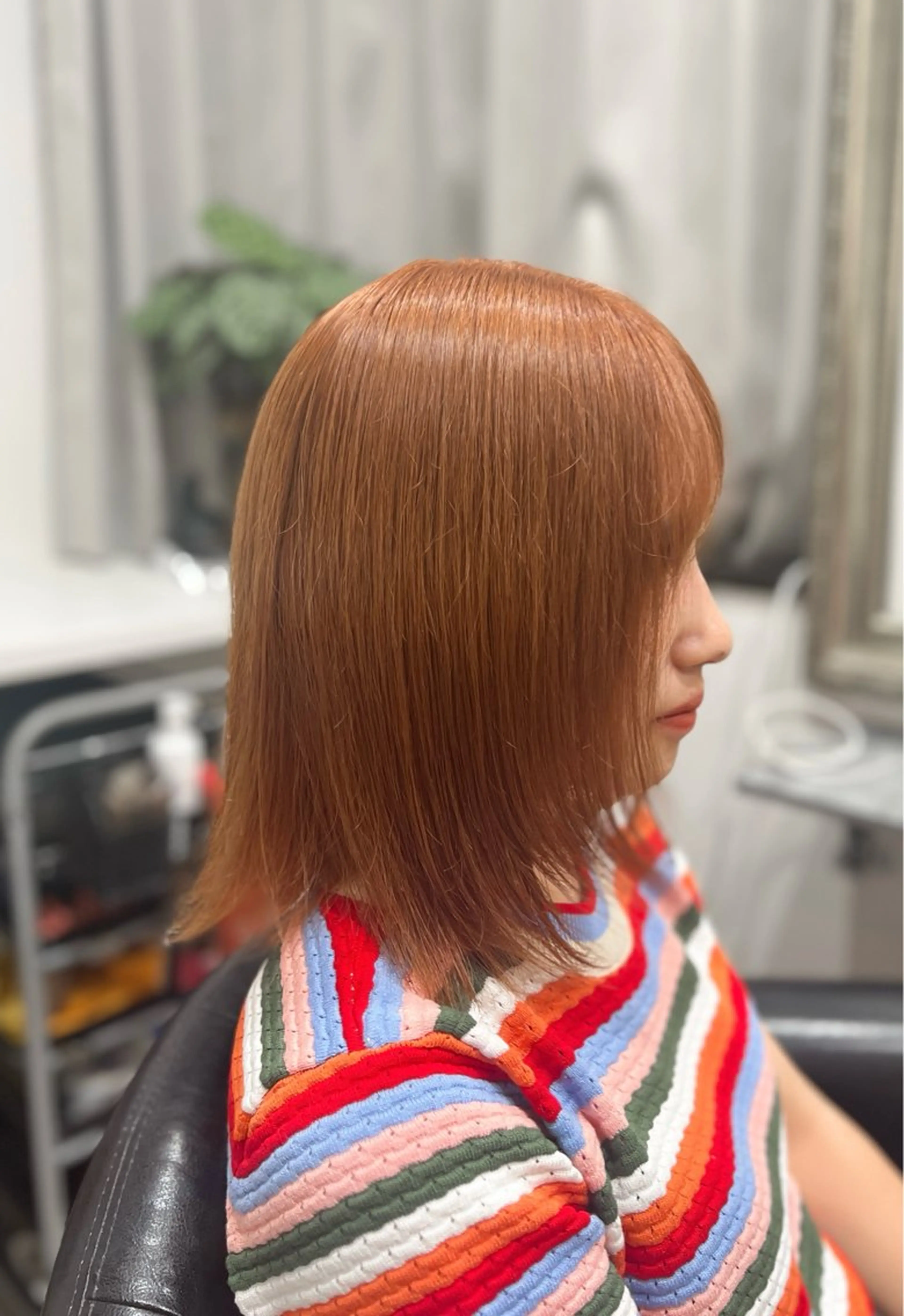 ミディアム カラー 和夢/メンズカット/ パーマ/ハイトーンのヘアスタイル