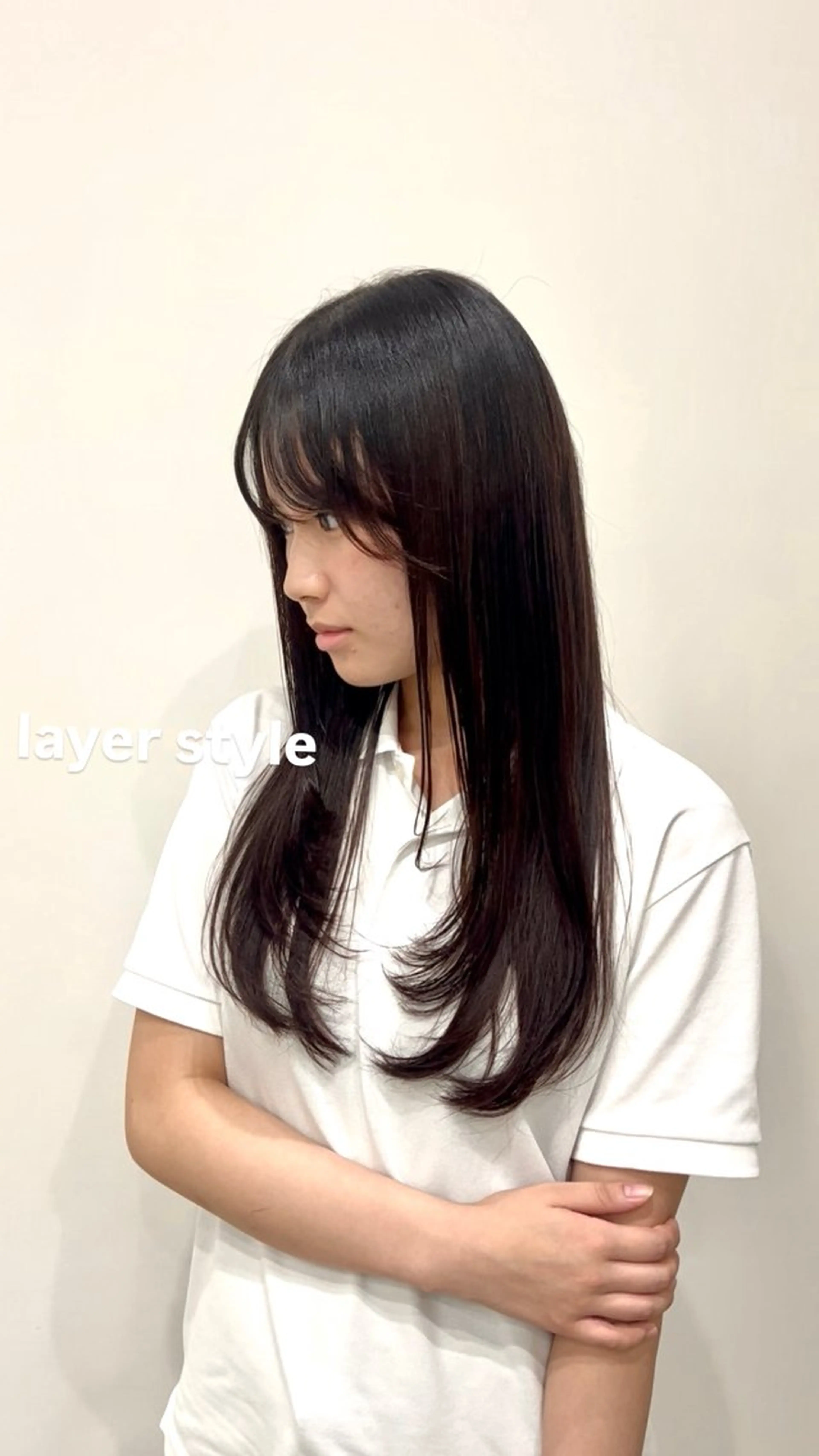 セミロング レイヤーカット カット 縮毛矯正 VINGT-QUATRE所属・ヴァンキャトル 山口裕真のヘアスタイル