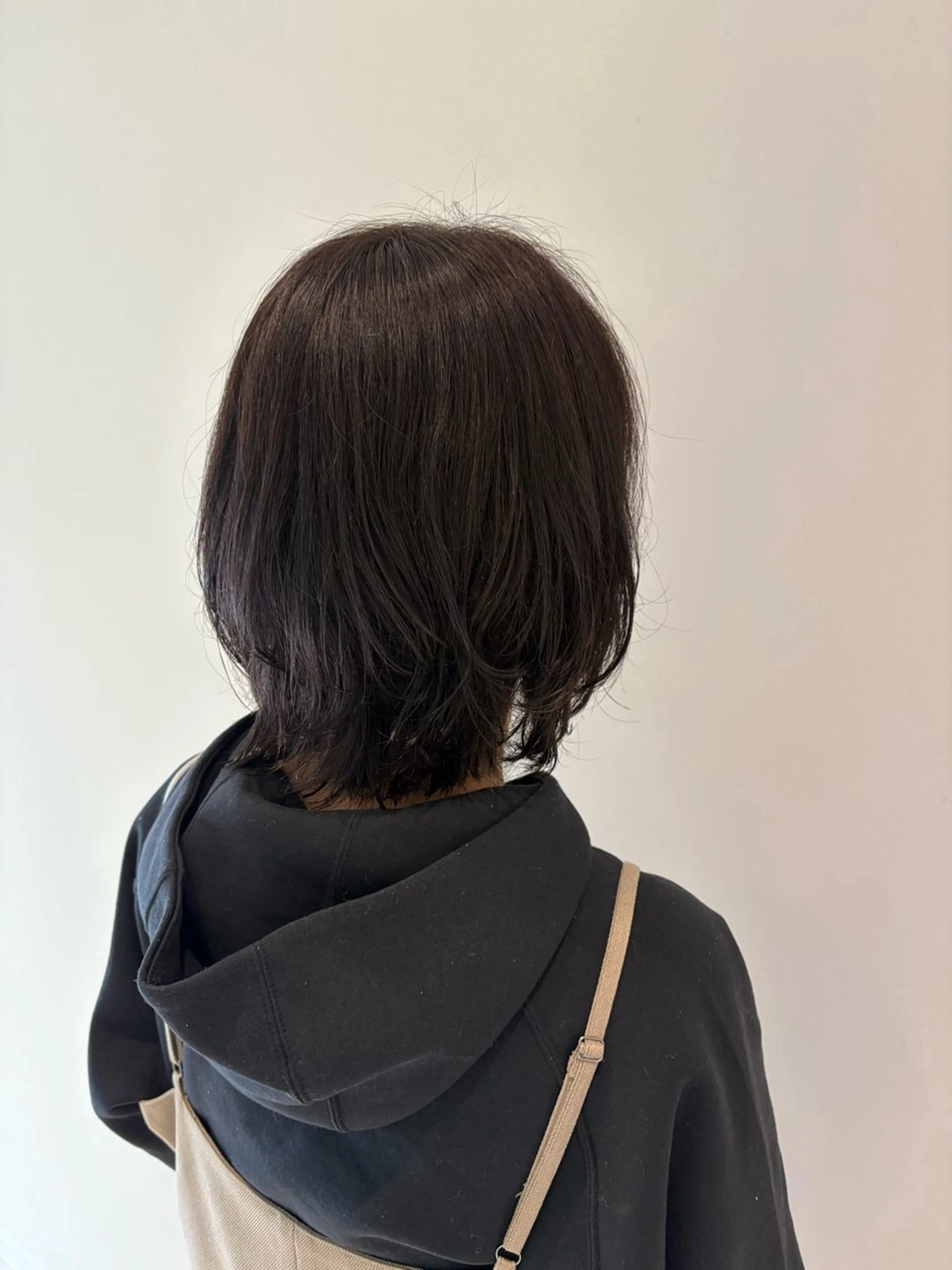 ミディアム カラー ミディアムパーマ ボブ レイヤーカット DEEokazaki sae.Aのヘアスタイル