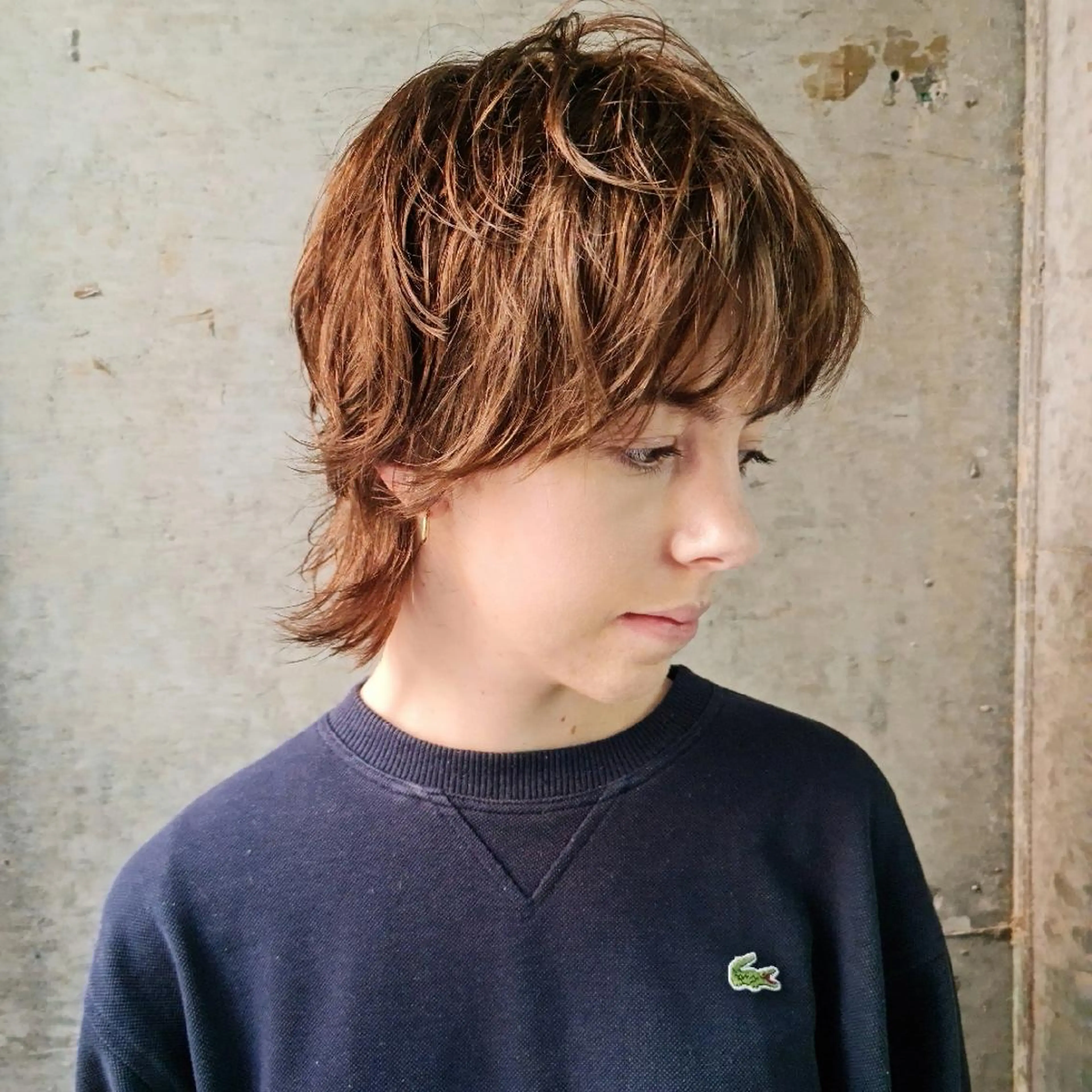 ショート レイヤーカット ウルフカット カット イシグリ イチのヘアスタイル