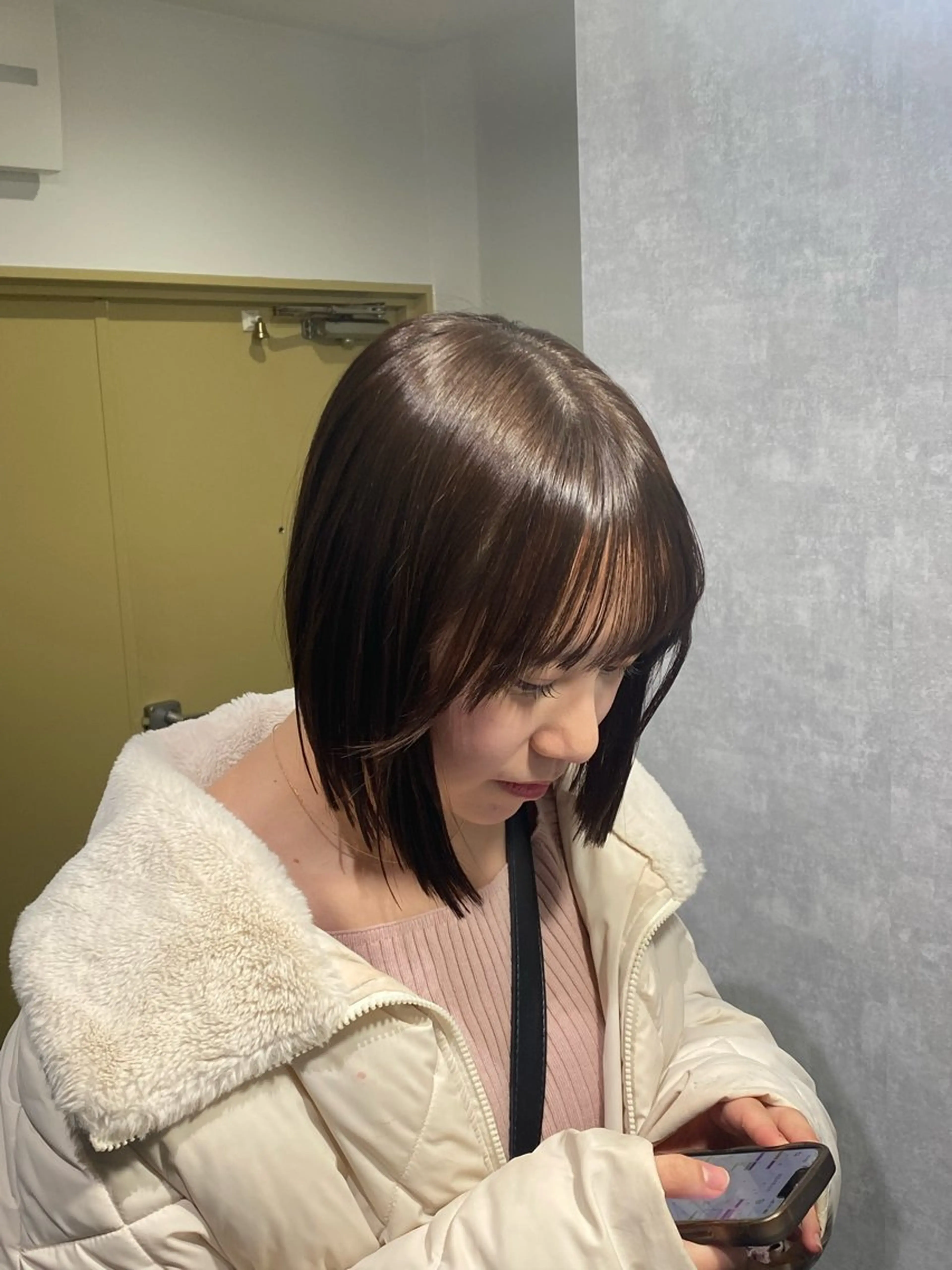 ミディアム カラー トリートメント カット ヘアカラー トリートメント ekolu北梅田店所属・梅田中崎町髪質改善 /オキヒロト/エコルのヘアスタイル