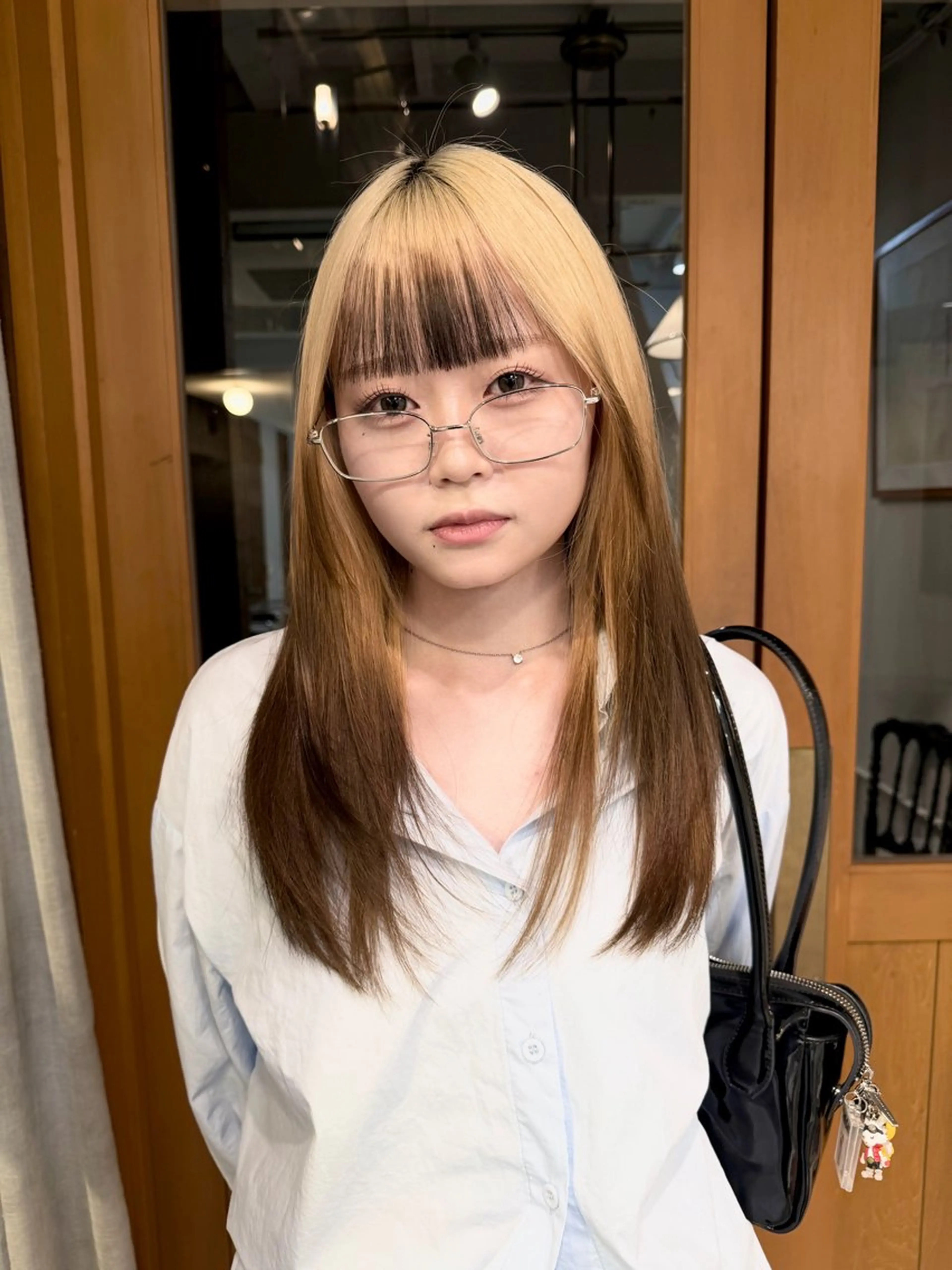 セミロング カラー ヘアカラー トリートメント ヘッドスパ ヘアセット kai .のヘアスタイル