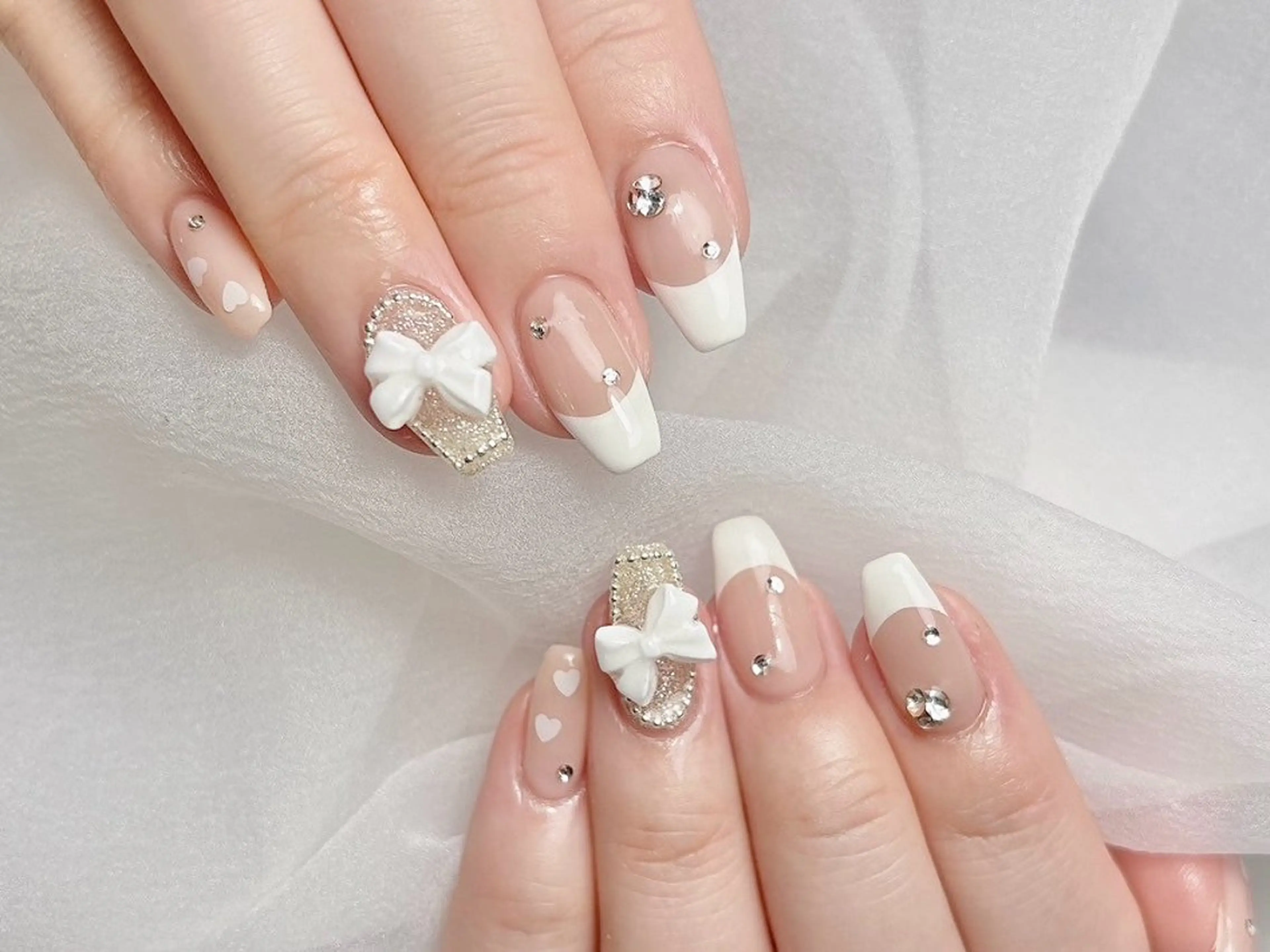 ネイル 長さ出し フラッシュネイル フットネイル ジェルネイル キラキラネイル 当日予約◎ Moekaのネイルデザイン