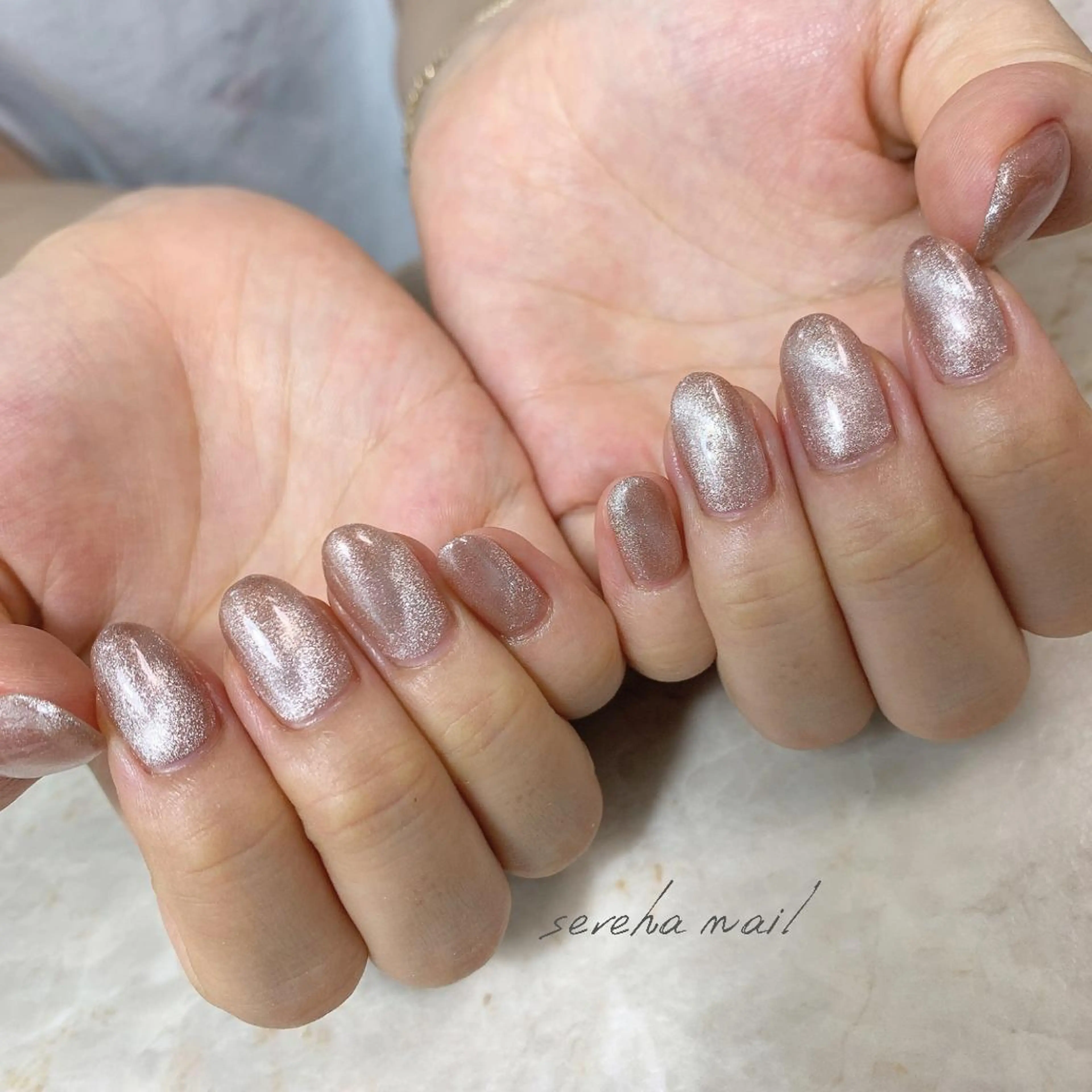 ネイル マグネットネイル ワンカラーネイル sereha nailのネイルデザイン