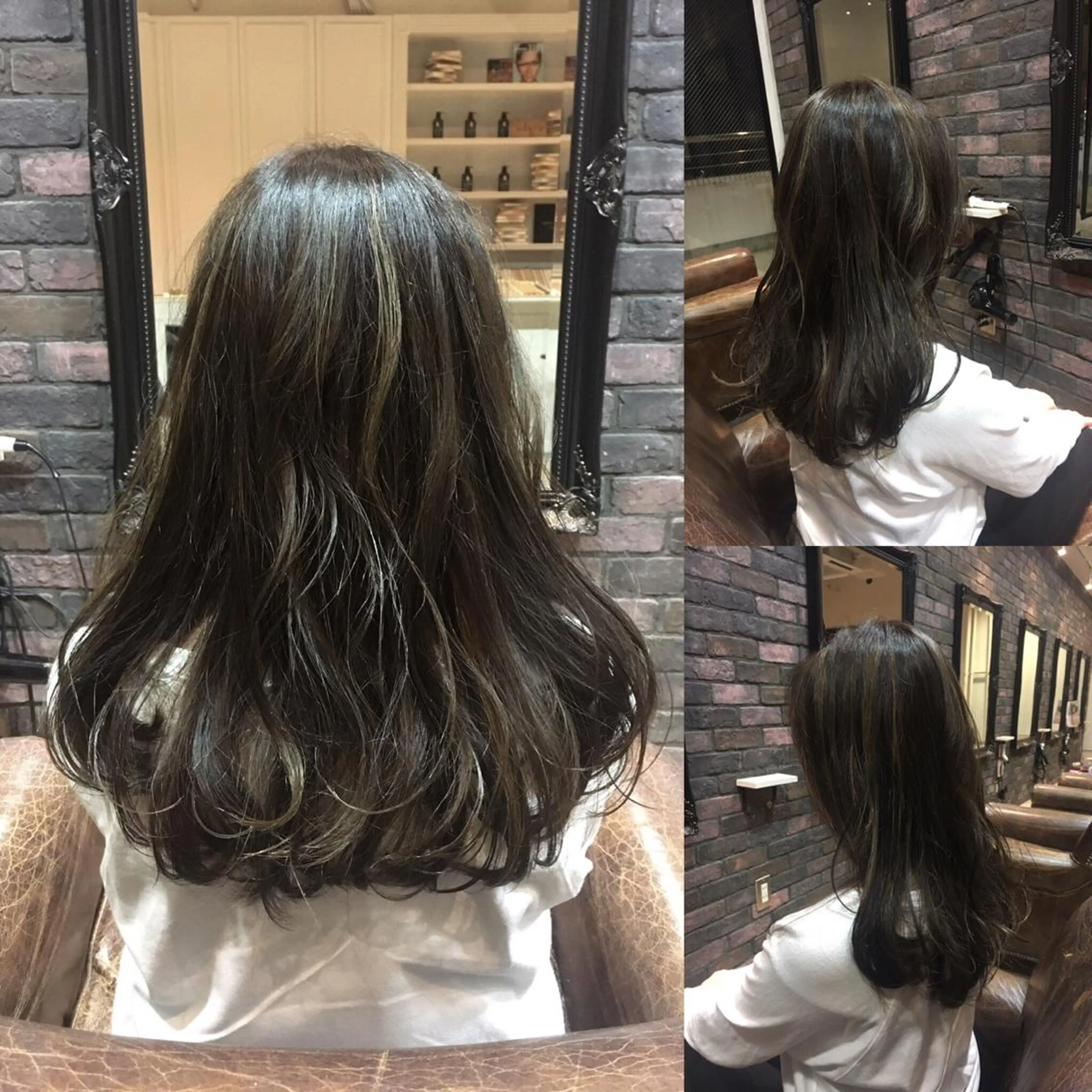 セミロング ロング カラー 松尾謙佑【ハイライト LEDエクステ】のヘアスタイル