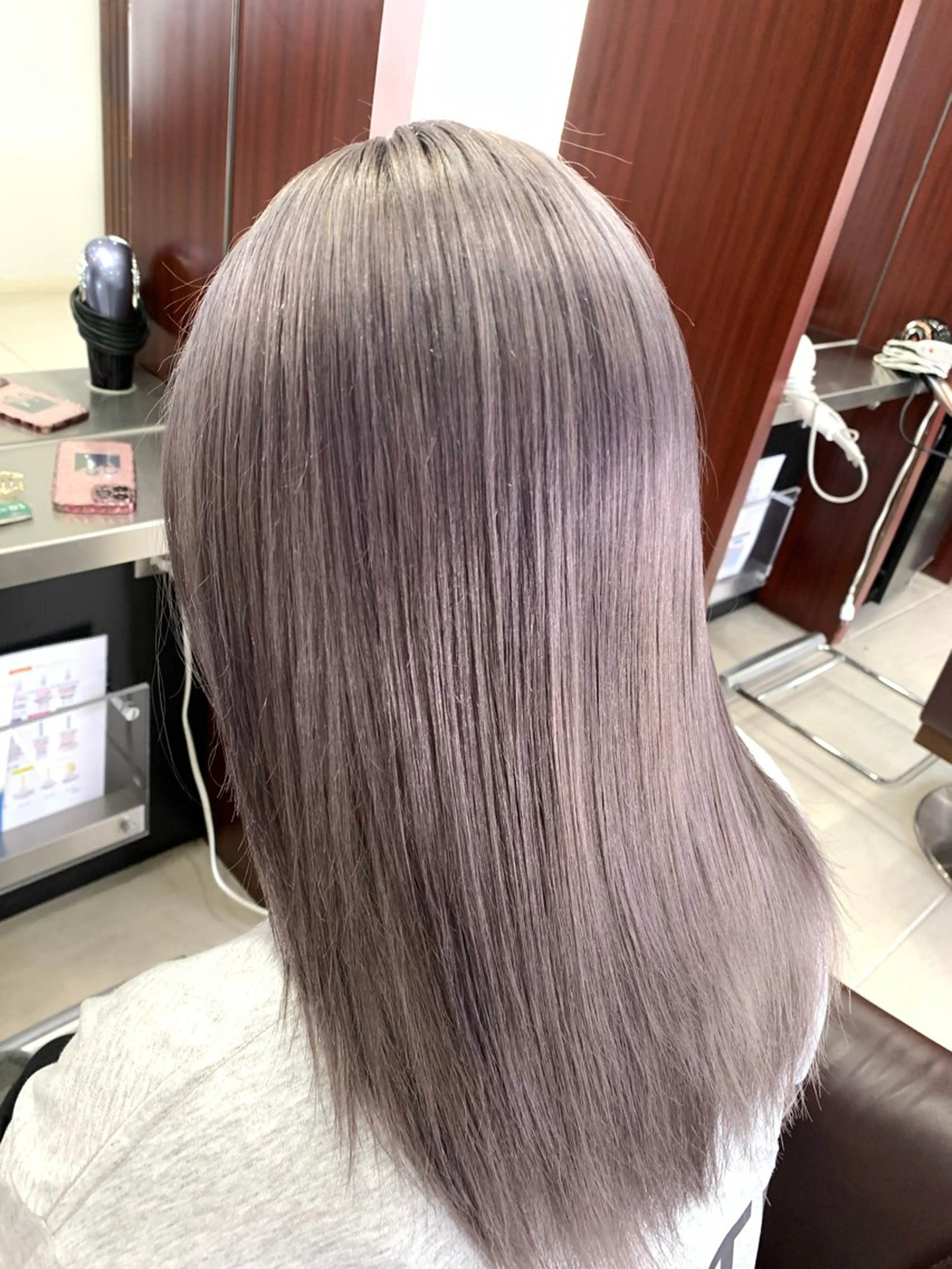 ロング カラー Agu  hair  grove 金沢八日市店所属・名竹聖治/透明感 カラー/縮毛矯正のヘアスタイル