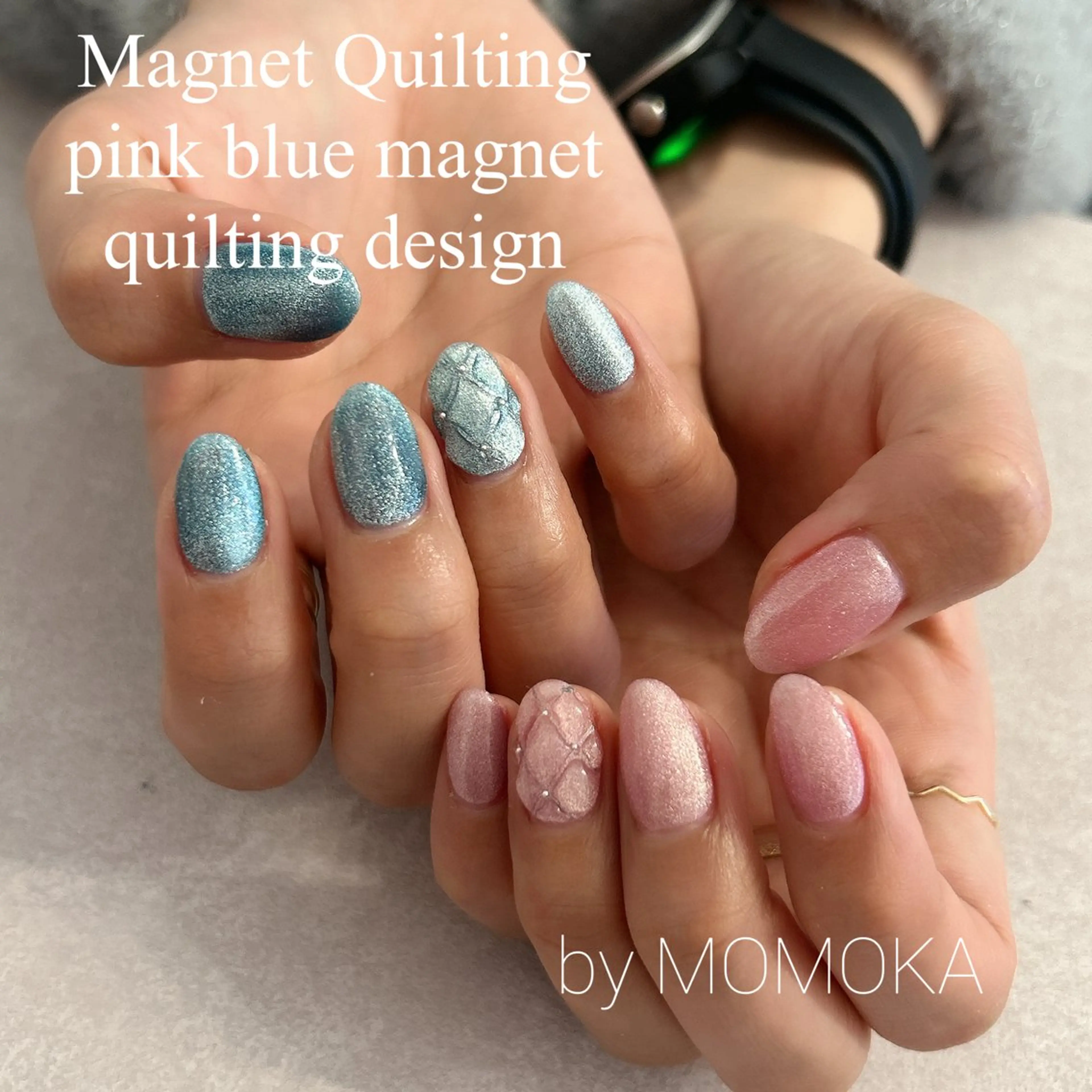 ネイル マグネットネイル ハンドネイル Momo nailsalonのネイルデザイン