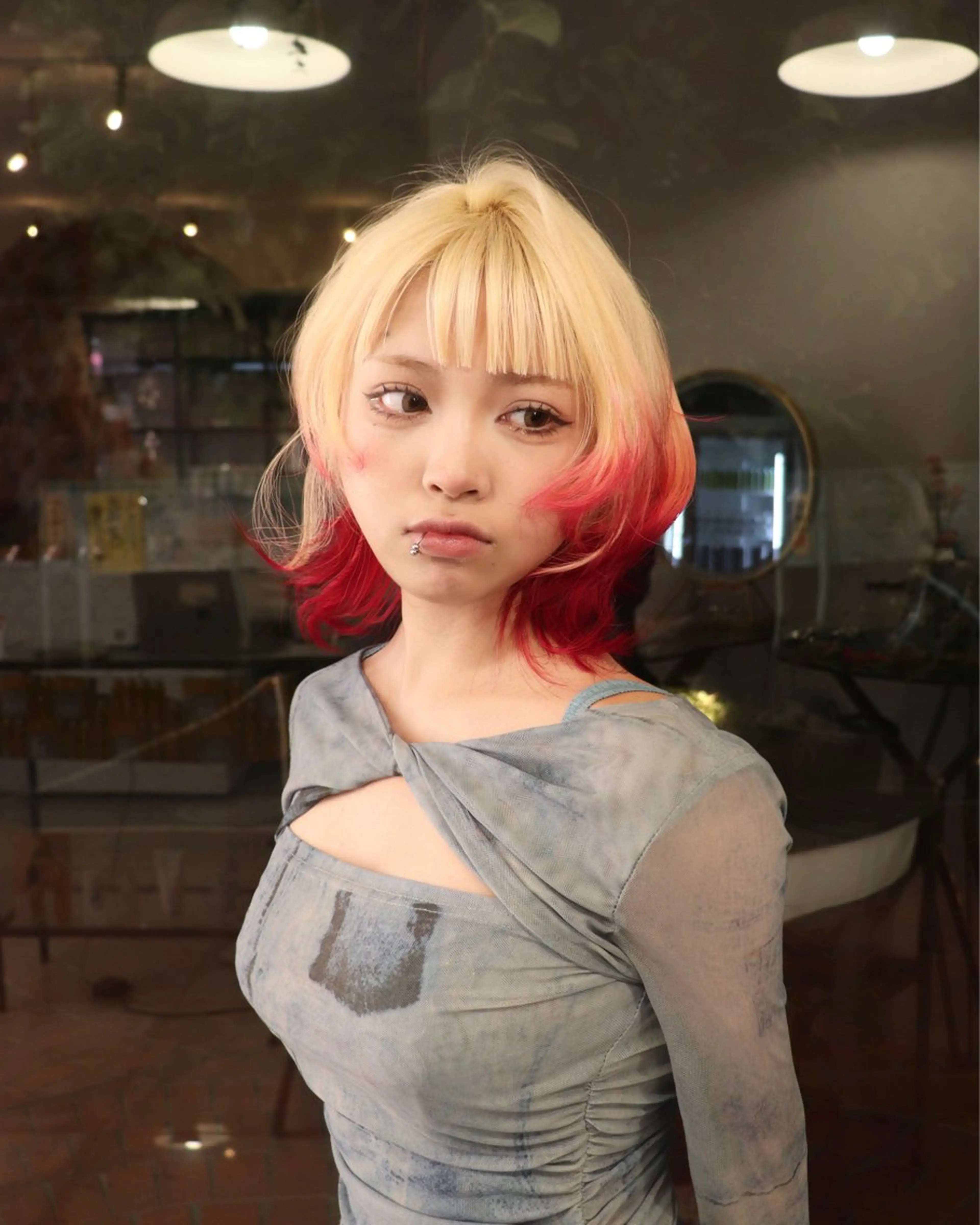 ミディアム カラー ヘアアレンジ ✰︎ MiｰMi ✰︎のヘアスタイル
